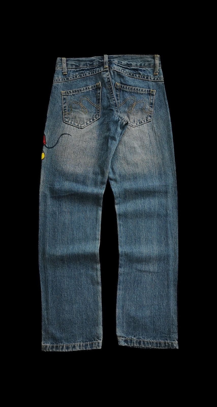 Mickey Mouse Disney Mickey Mouse Ripped Denim Pants Size US 29 - 3 Thumbnail