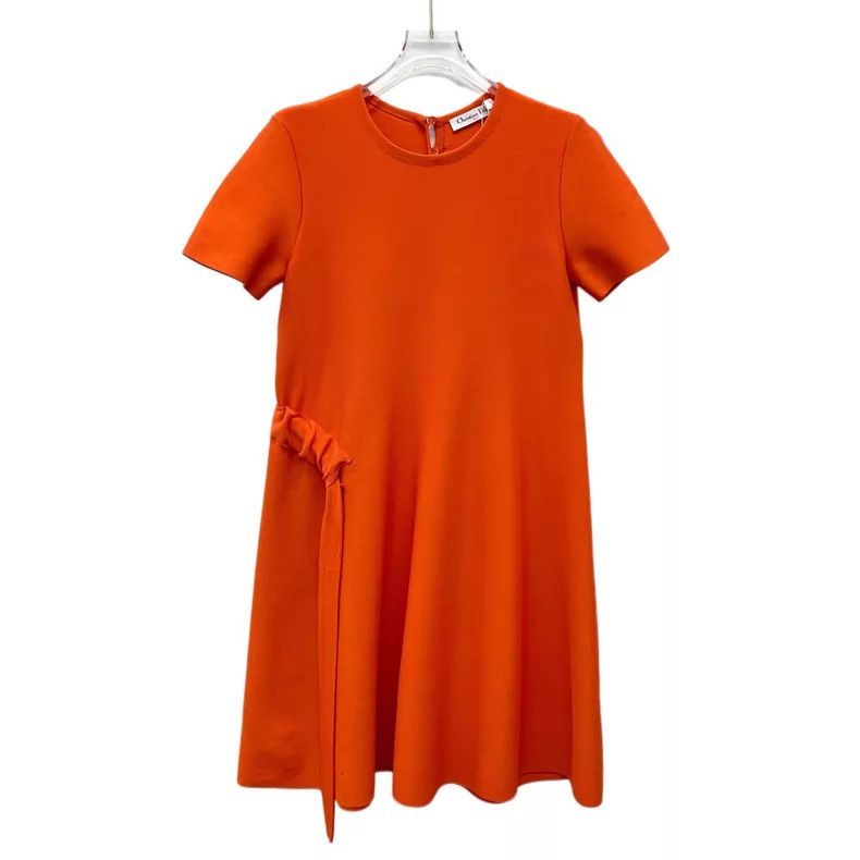 Dior Dior Orange streamer design round-neck short-sleeved dress Size XS / US 0-2 / IT 36-38 - 1 Thumbnail