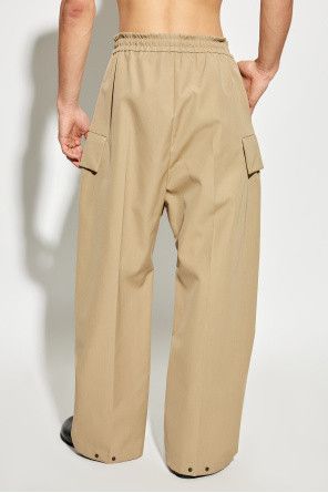Fear of God o1s22i1n1024 Cargo Wool And Cotton Blend Trousers in Beige Size US 34 / EU 50 - 4 Thumbnail