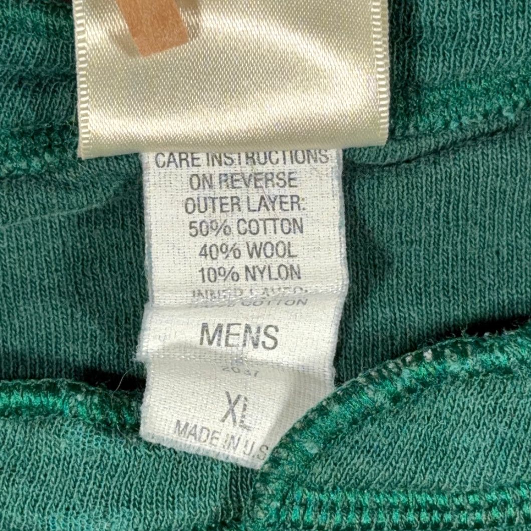 Vintage VINTAGE LL Bean Shirt Adult EXTRA LARGE Green Henley River Drivers Wool 80s Size US XL / EU 56 / 4 - 6 Thumbnail