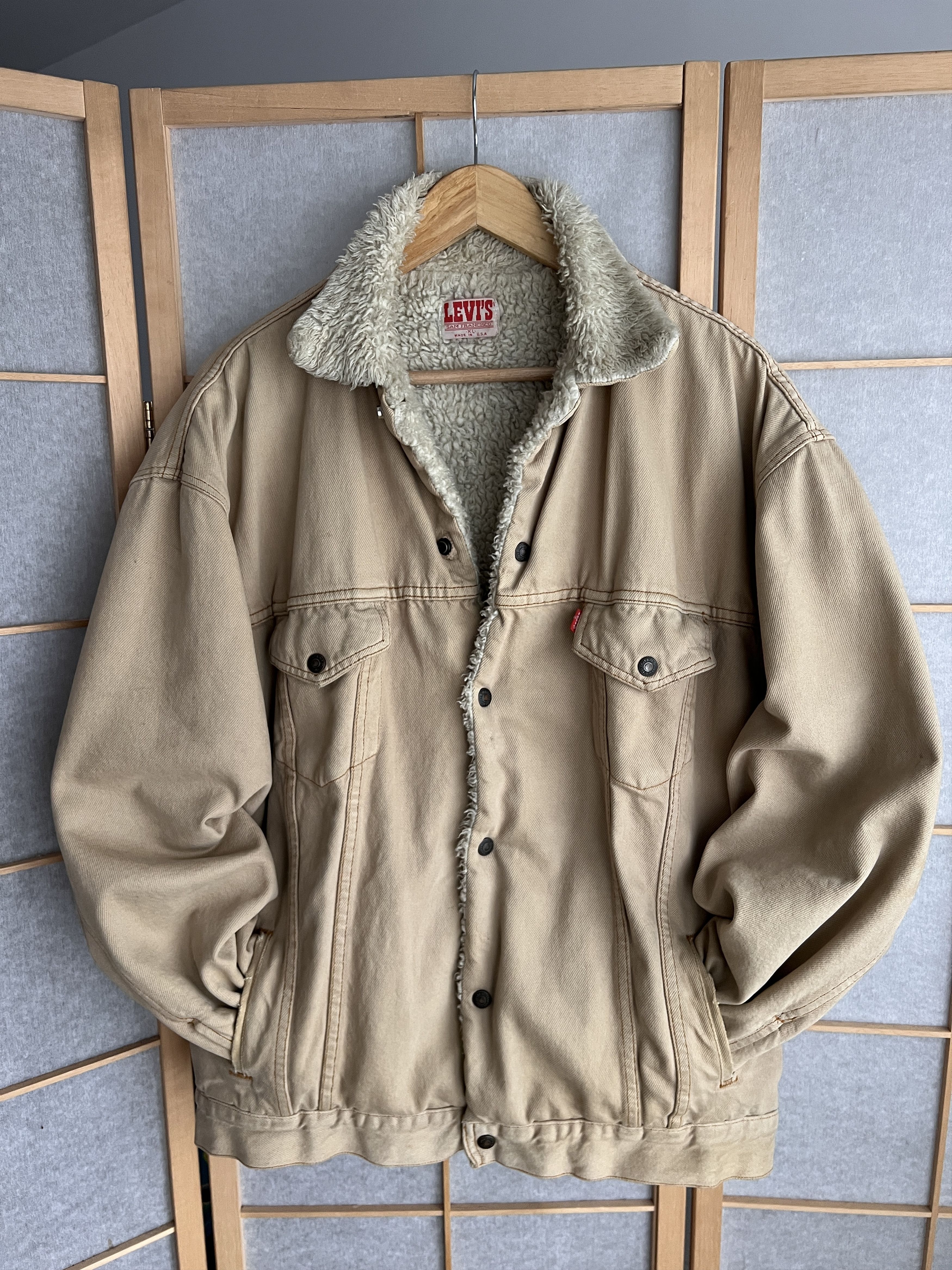 Faded VTG 80s Levis San Francisco USA denim jacket trucker