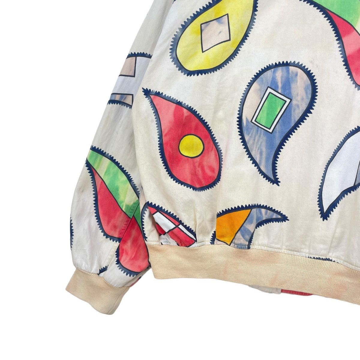 Jean Charles De Castelbajac × Vintage 💥Vtg Castelbajec Euro Paisley Nation Flag Bomber Jacket Size US XL / EU 56 / 4 - 11 Thumbnail