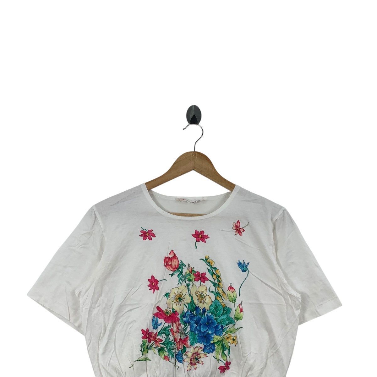 Vintage Vintage PLUME D'OR COUTURÌÈRE Floral Bouquet Graphic Tee Size US S / EU 44-46 / 1 - 2 Thumbnail