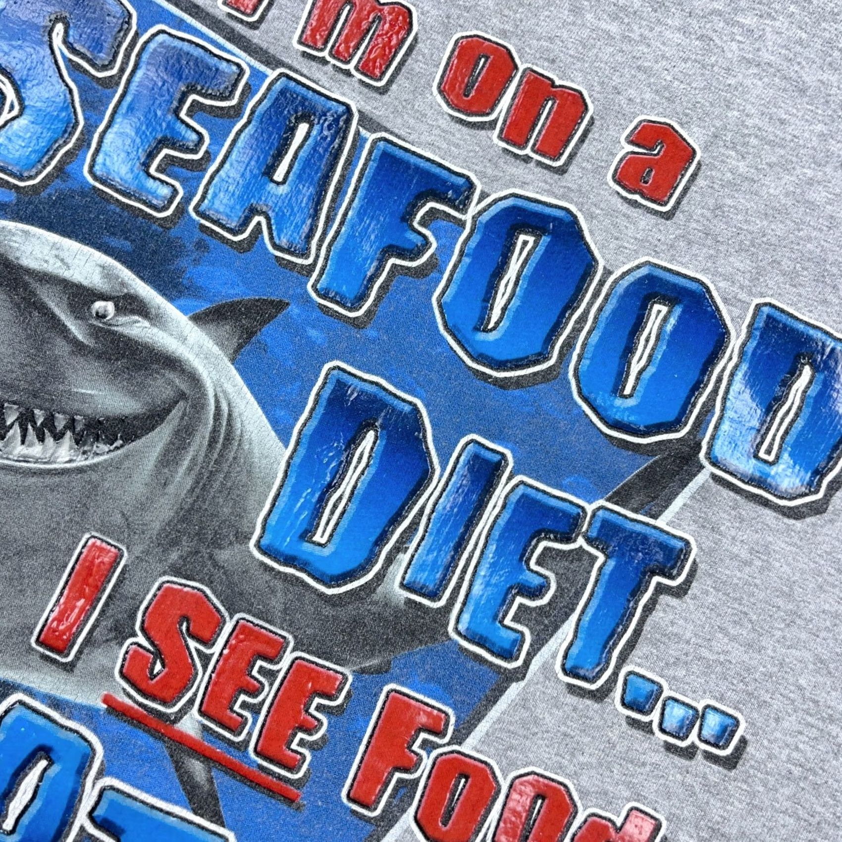 Disney VINTAGE Disney Finding Nemo Shirt Men M Gray Tee Shark Seafood Diet Y2K Size US M / EU 48-50 / 2 - 3 Thumbnail