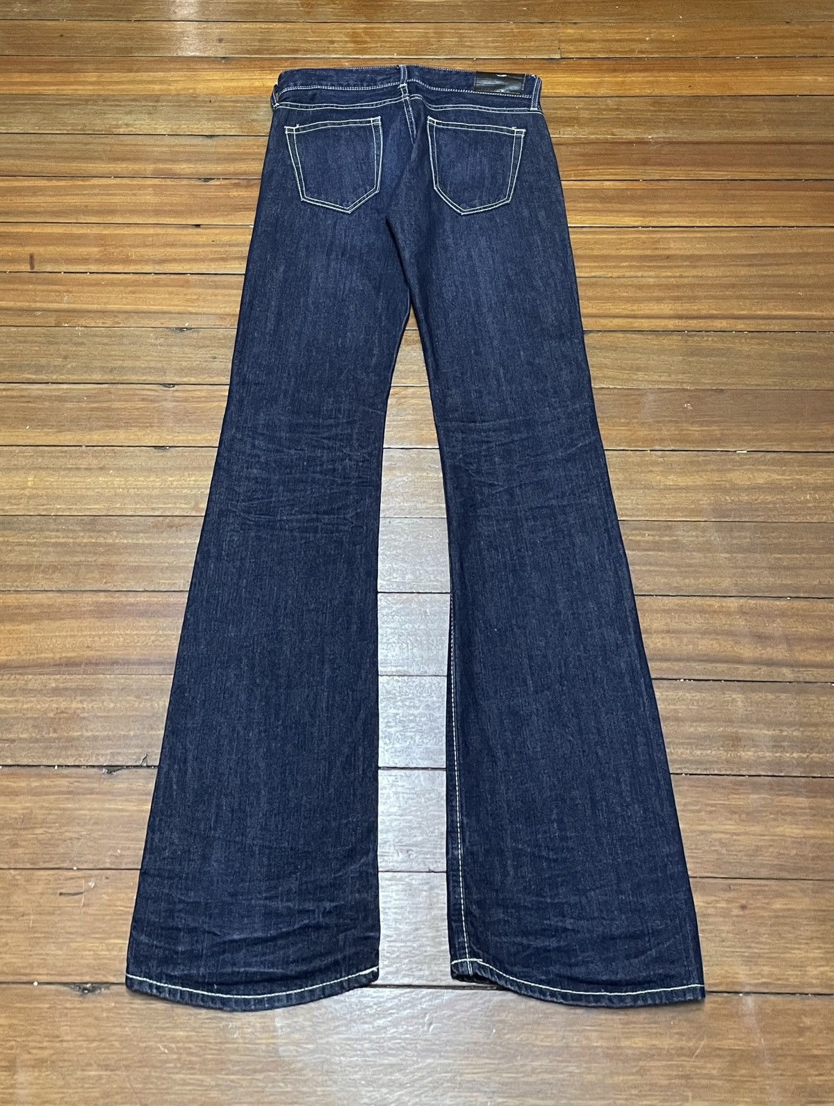 Japanese Brand × Le Grande Bleu (L.G.B.) × Murder License Rare Design Vintage Brand Murder License Flared Jeans 1990s Size US 33 - 2 Thumbnail