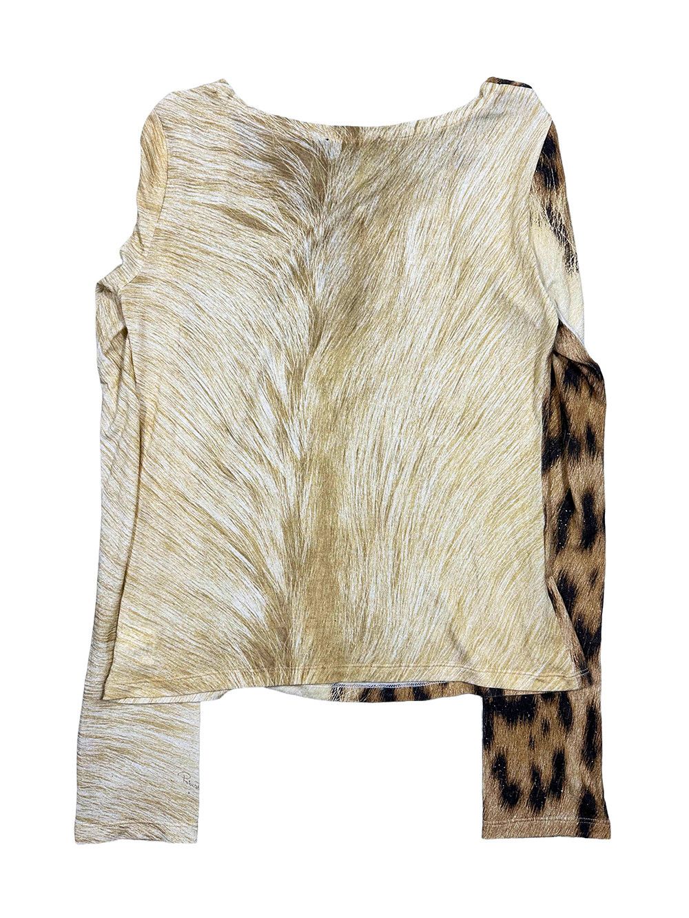 Roberto Cavalli Roberto Cavalli FW01 Split Jaguar Print Top Size S / US 4 / IT 40 - 2 Thumbnail