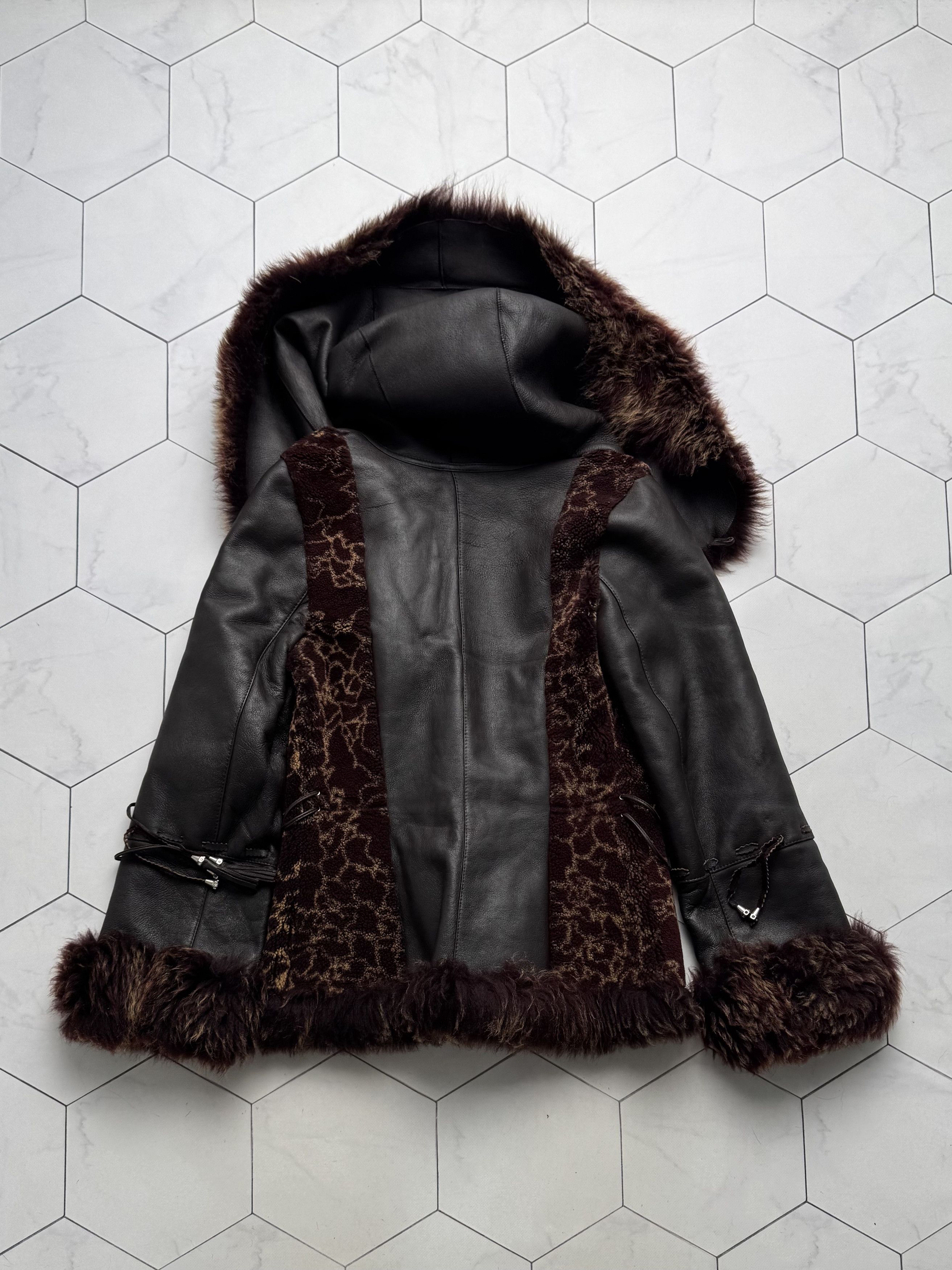 Vintage Vintage Real Sheepskin Hooded Jacket (B550)E2D15 Size M / US 6-8 / IT 42-44 - 12 Thumbnail