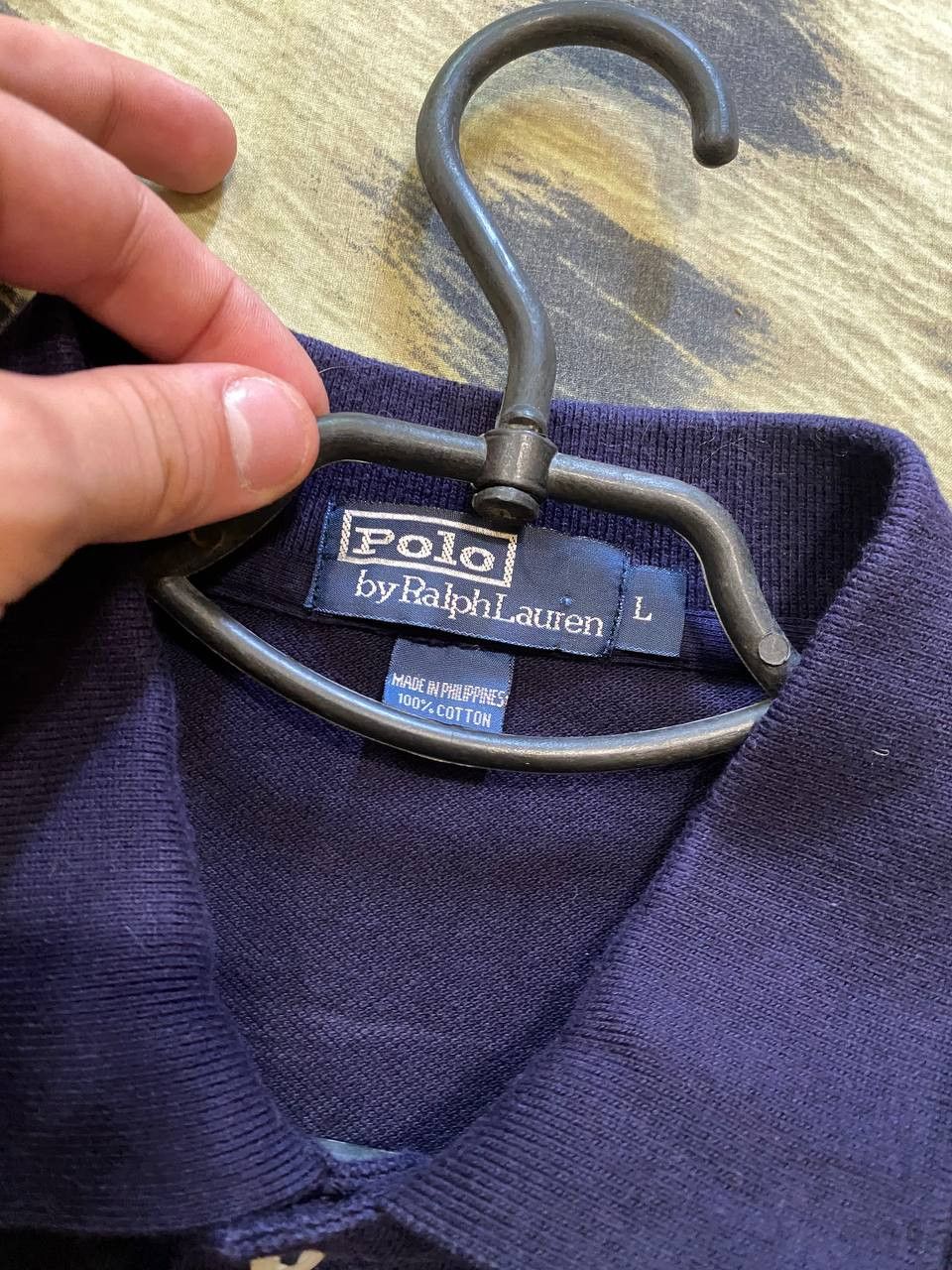 Polo Ralph Lauren Long Sleeve blue Y2K Vintage Polo by Ralph Lauren Size US L / EU 52-54 / 3 - 2 Thumbnail