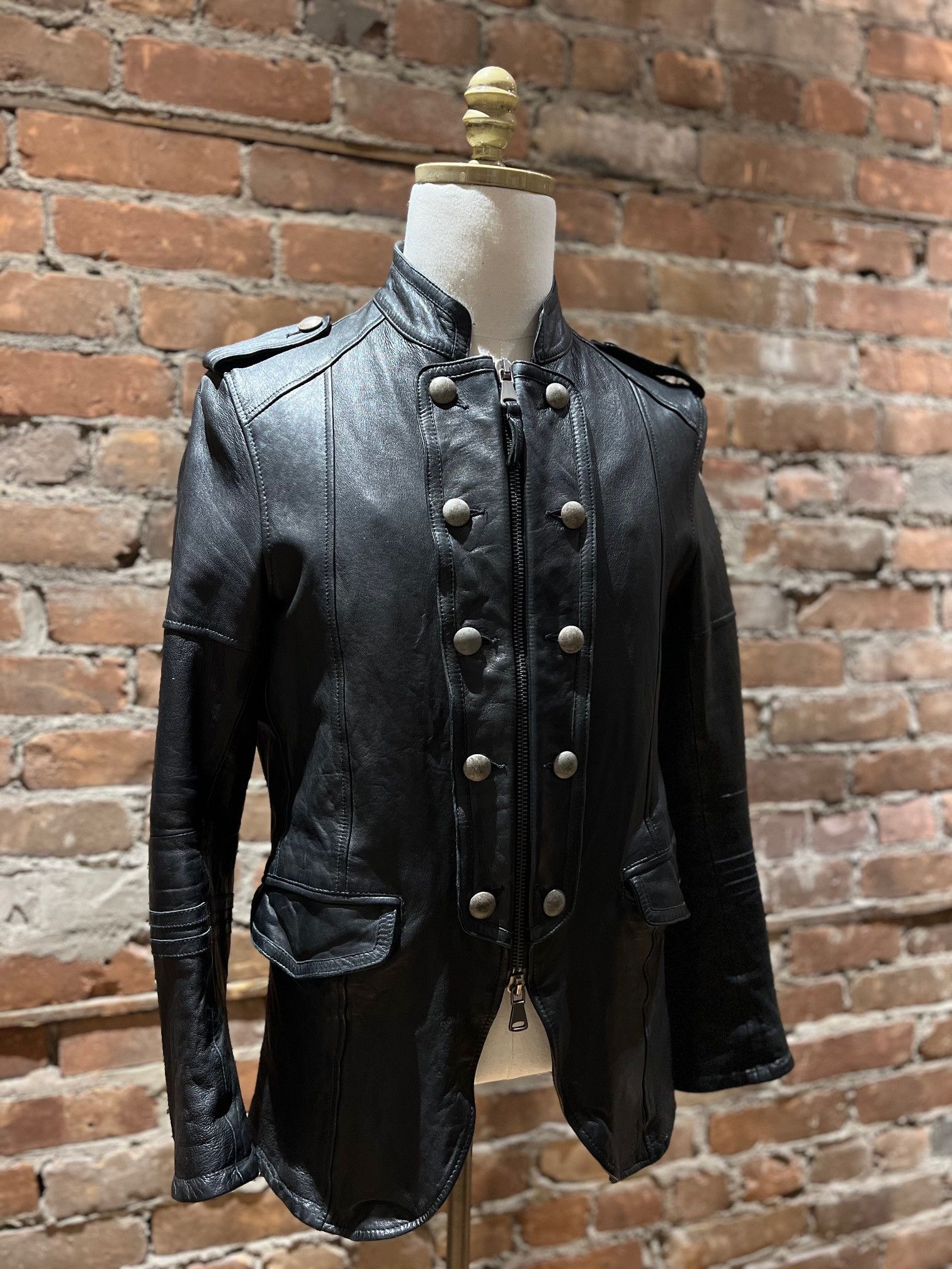 Other EMPRESA “Military Officer” Leather Jacket Size US M / EU 48-50 / 2 - 2 Thumbnail