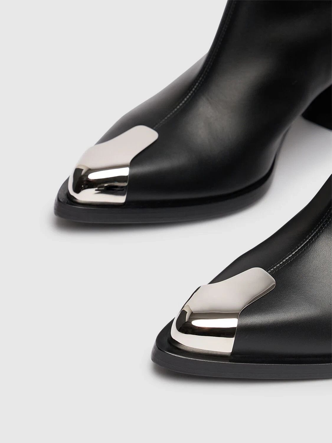 Alexander McQueen ALEXANDER MCQUEEN Black Leather Ankle Boots New Size US 11 / IT 41 - 3 Thumbnail