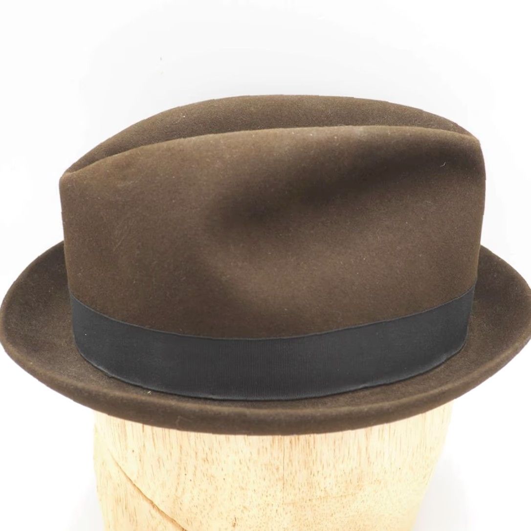Vintage VINTAGE Fedora Brown Hat Mens John Barkley Pittsburgh Size ONE SIZE - 4 Thumbnail