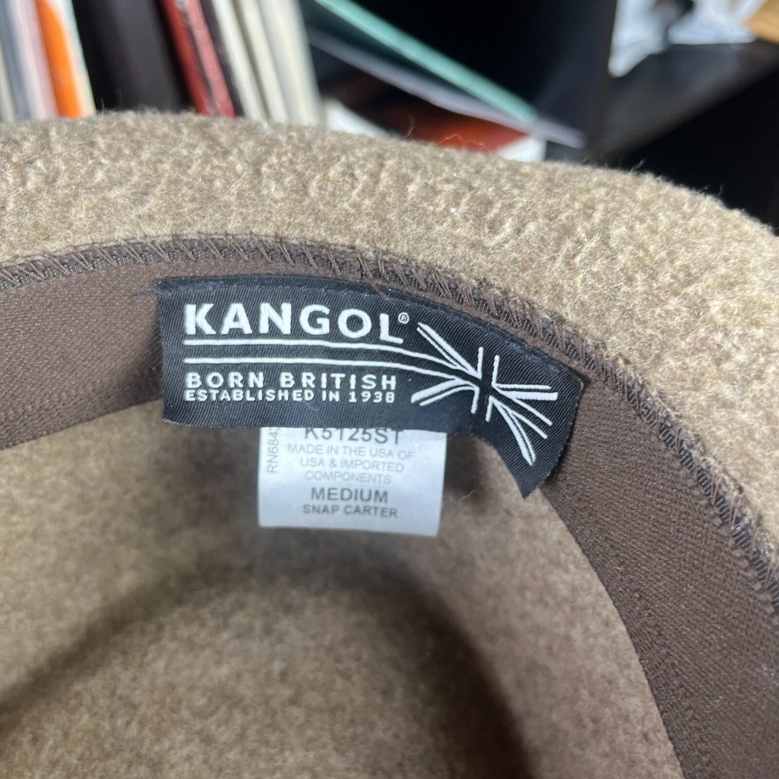 Kangol Vintage Kangol Fedora Hat Medium Wool Snap Carter Size ONE SIZE - 7 Thumbnail