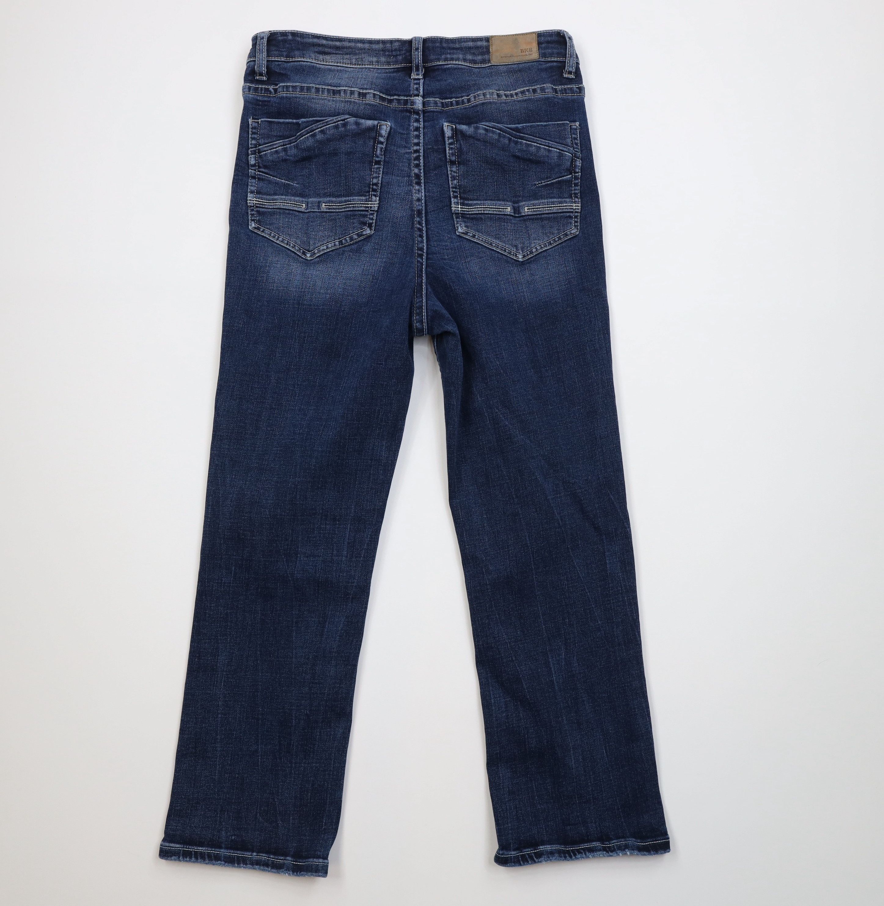 Vintage Buckle BKE Thick Stitch Stretch Parker High Rise Denim Jeans Size 28" / US 6 / IT 42 - 9 Thumbnail