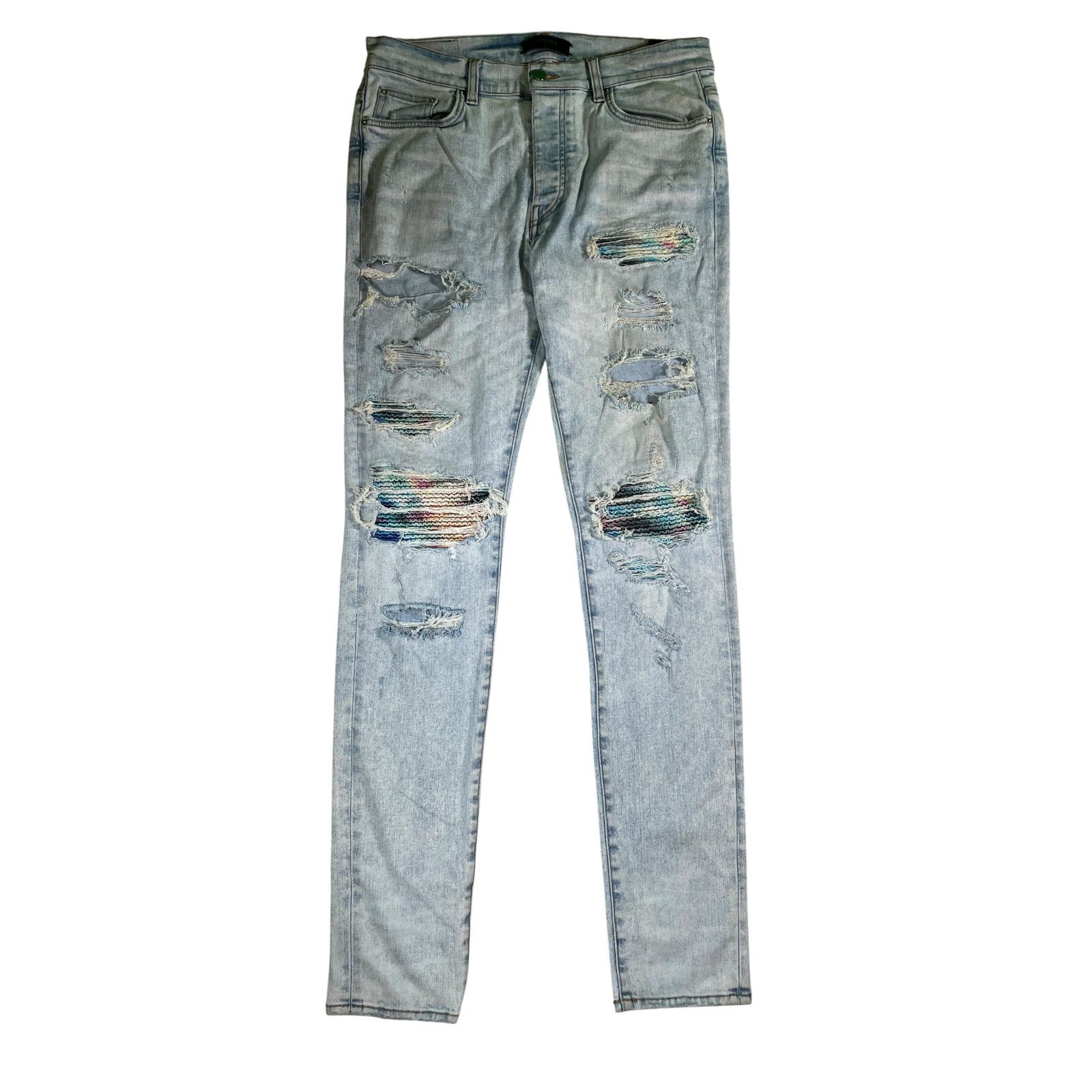 Amiri Amiri Mx1 Tie Dye Patch Jeans | Grailed