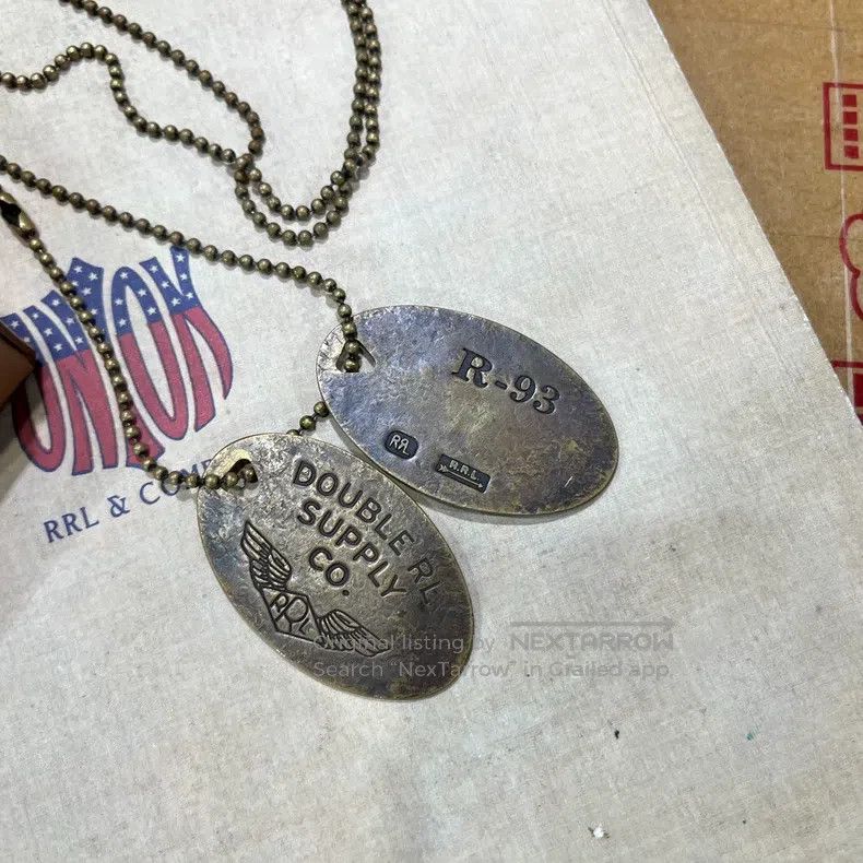 RRL Ralph Lauren RRL Ralph Lauren Military Dog Tag Necklace Size ONE SIZE - 2 Thumbnail