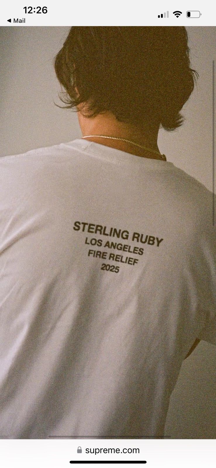 Supreme Supreme Los Angeles fire relief box logo tee Size US XL / EU 56 / 4 - 4 Thumbnail