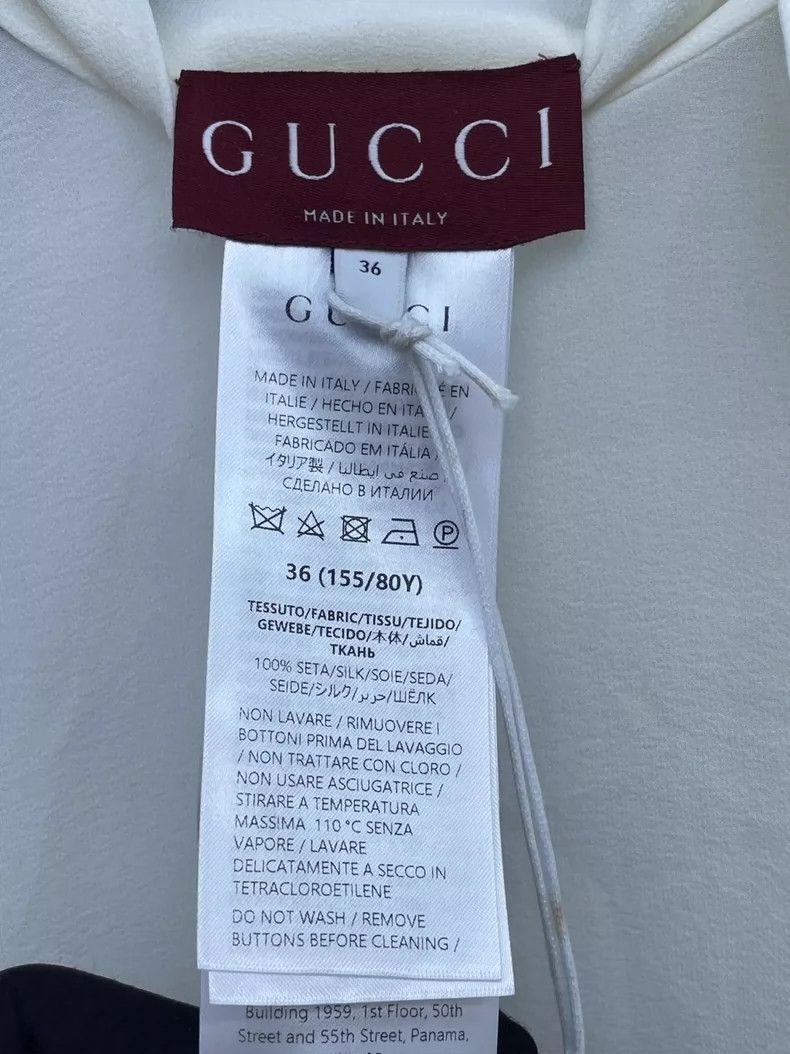 Gucci Gucci 25 new silk streamer two-piece shirt 2504-Nextarrow Size XS / US 0-2 / IT 36-38 - 5 Thumbnail