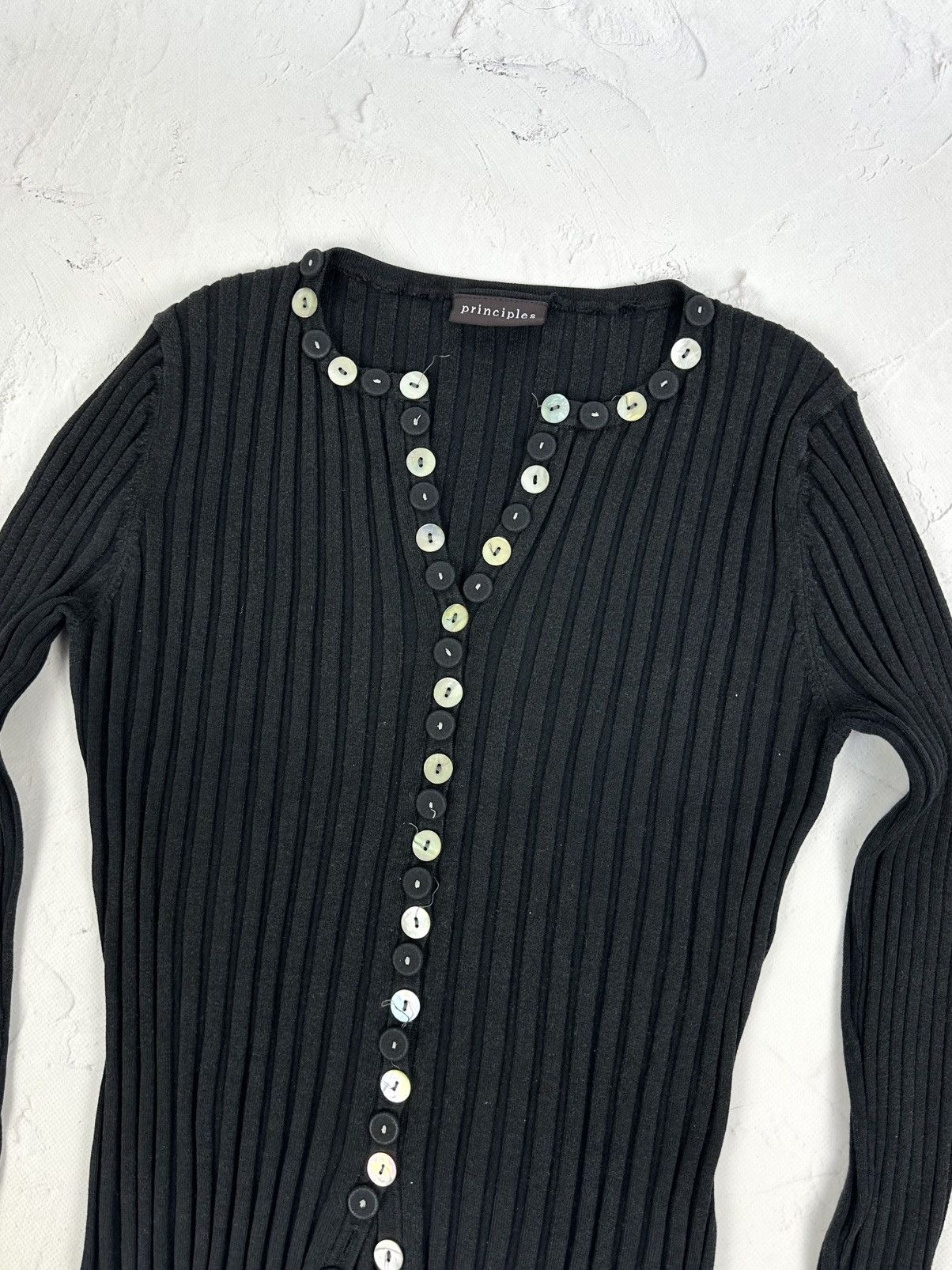 If Six Was Nine Vintage Ribbed Buttons Sweater Size S / US 4 / IT 40 - 2 Thumbnail