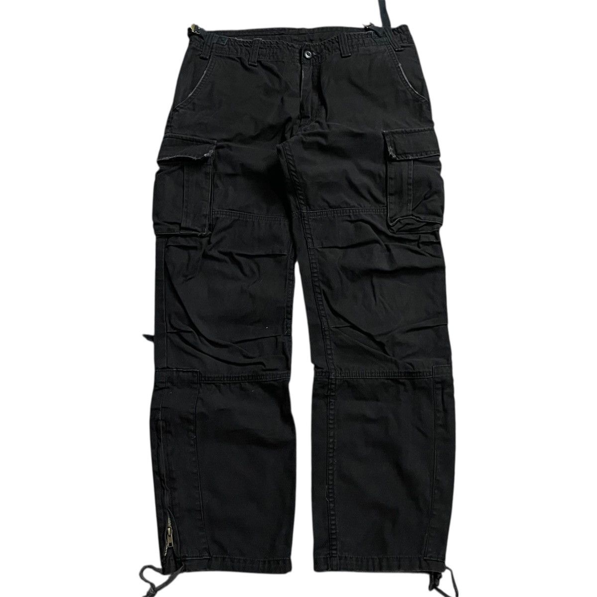Jungle Storm Black Cargo Pants