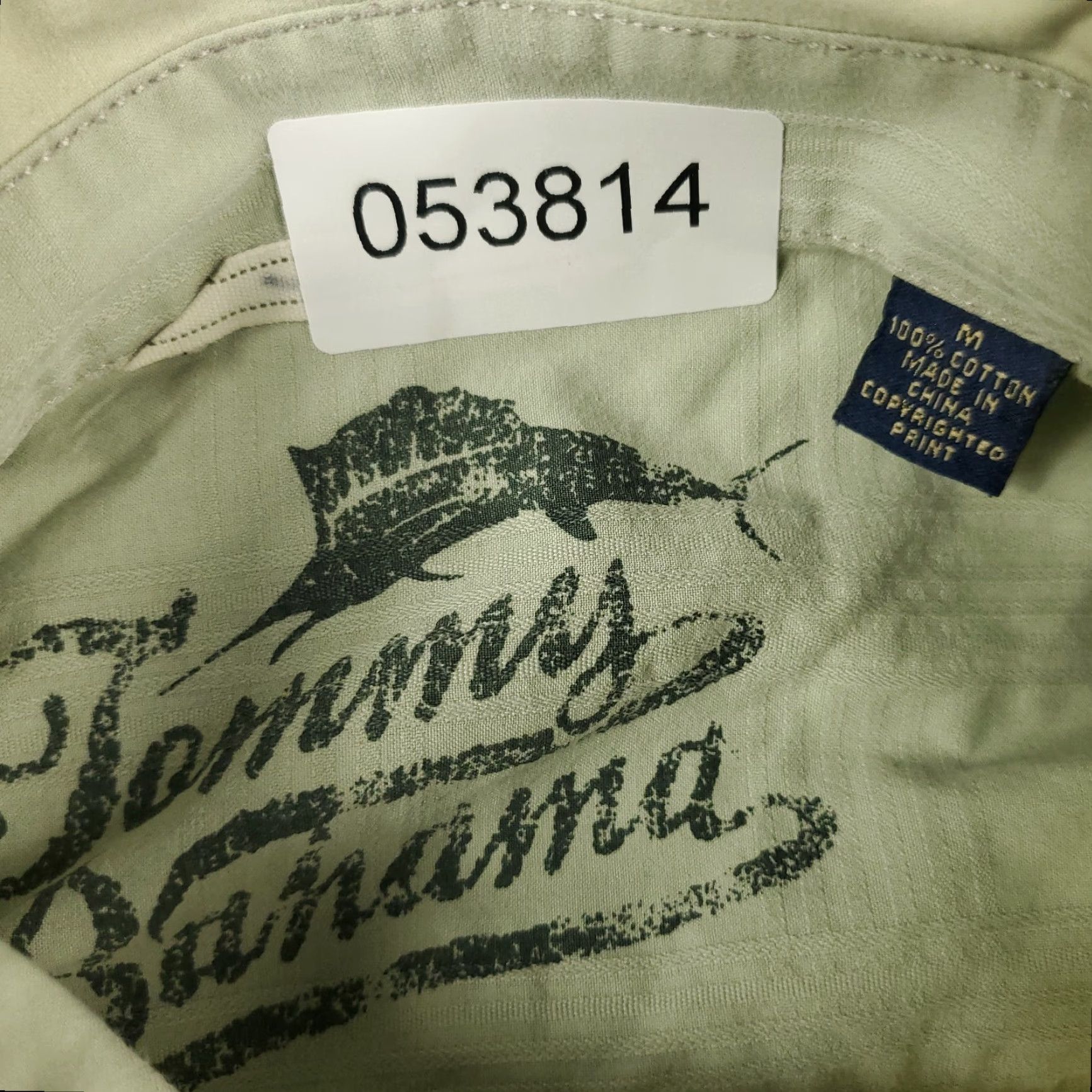 Tommy Bahama Tommy Bahama Shirt Mens Size Medium Green Cotton Button Up Long Sleeve Size US M / EU 48-50 / 2 - 6 Thumbnail