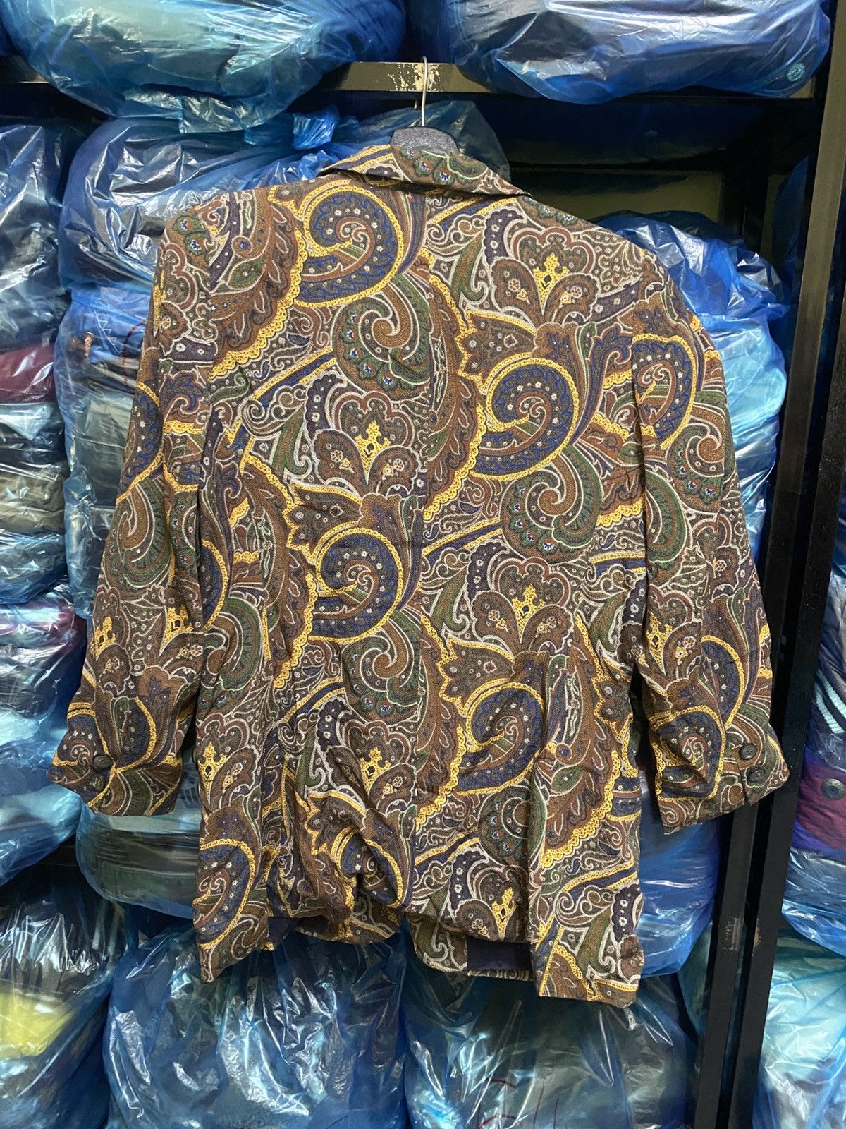 Vintage VINTAGE 80S PAISLEY AVANT GARDE DESIGN COAT Size US M / EU 48-50 / 2 - 7 Thumbnail