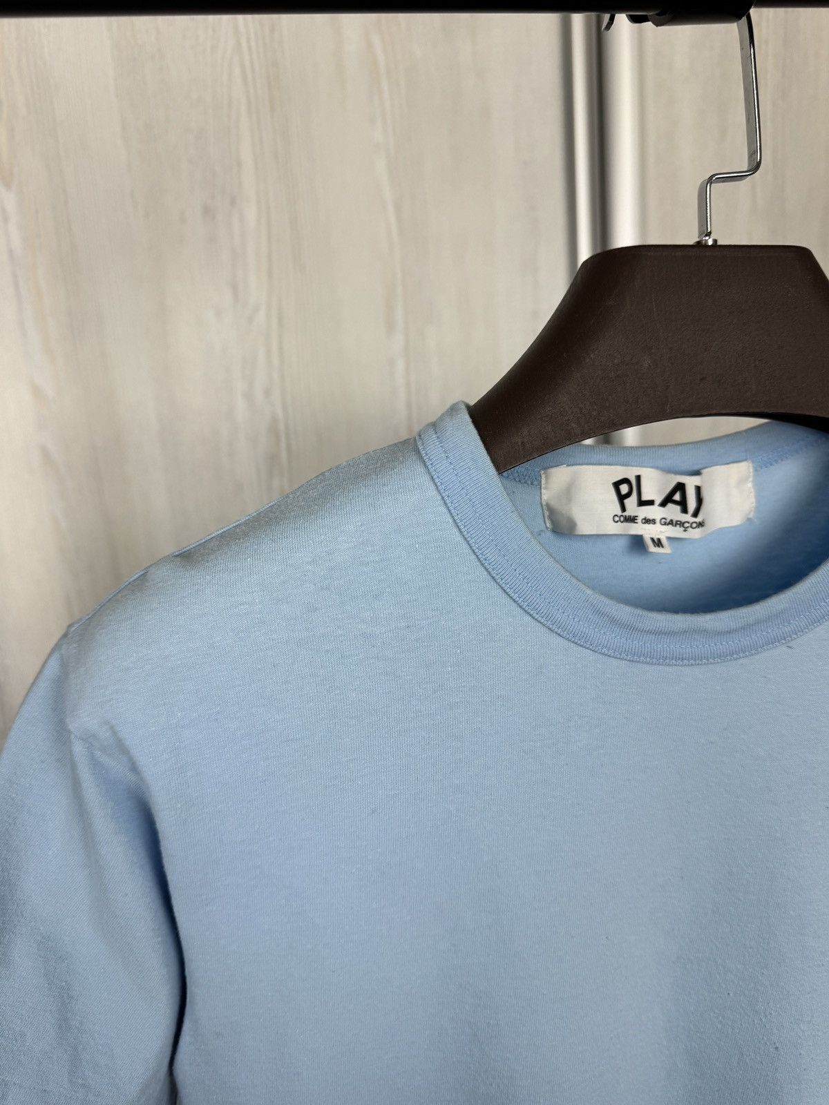 Comme des Garcons PLAY COMME des GARCONS PLAY Red Heart Blue Mens Cotton Tee Japan Size US M / EU 48-50 / 2 - 6 Thumbnail