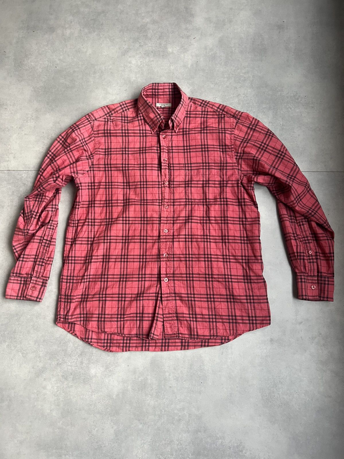 Burberry Burberry Vintage Plaid T-Shirt Size US L / EU 52-54 / 3 - 1 Thumbnail