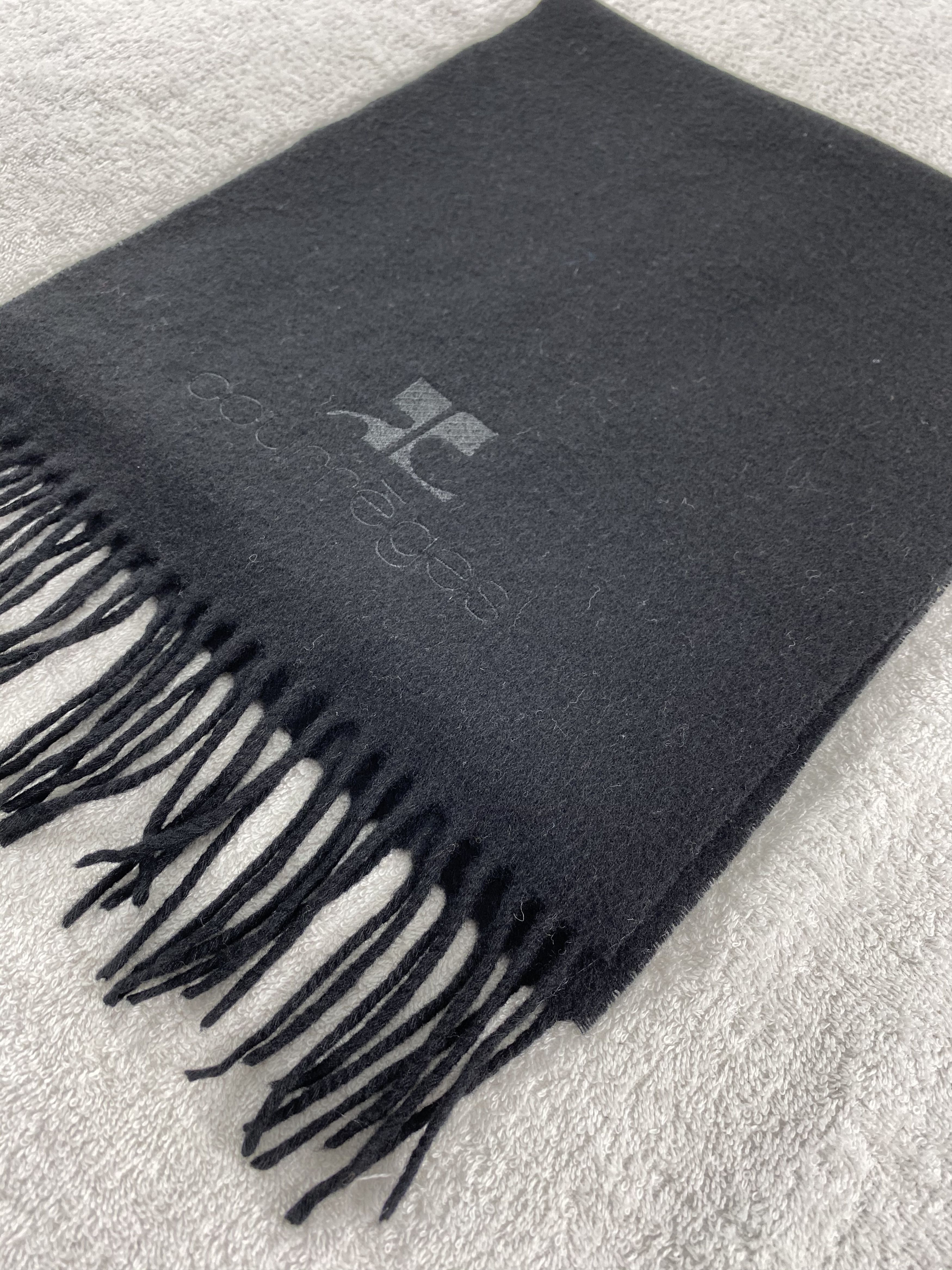 Courreges × Vintage Courreges Homme Scarf / Muffler / Neckwear - WW1765 Size ONE SIZE - 3 Thumbnail