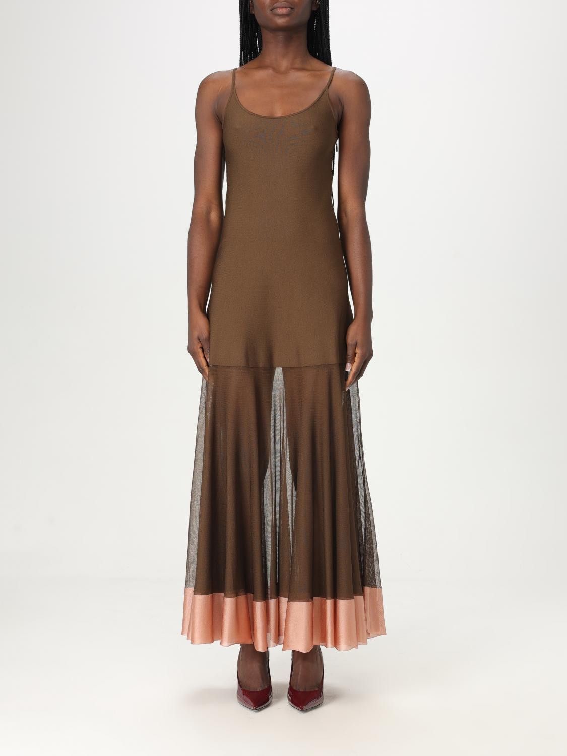 Fendi FF COTTON BLEND MIDI DRESS | Grailed