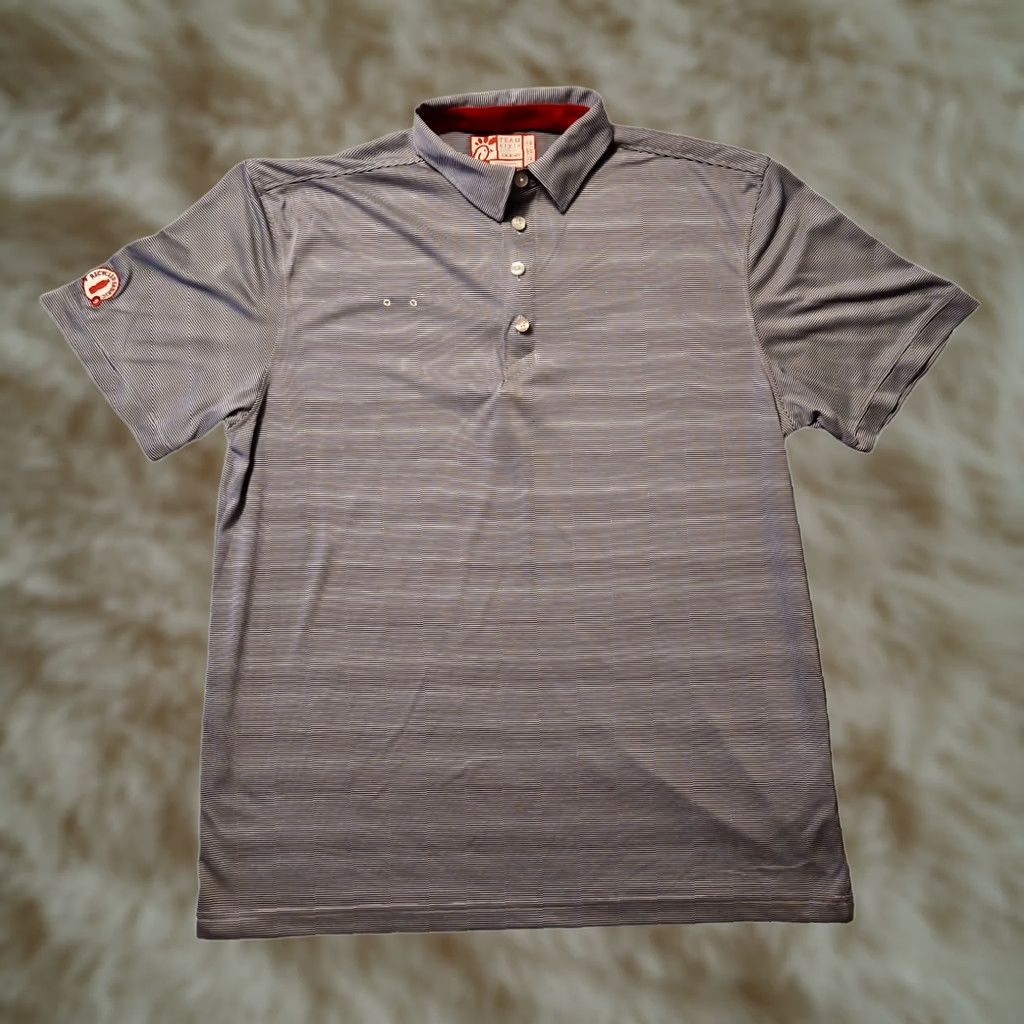 Vintage Chic-Fil-A Employee Unisex Large Blue Polyester Striped Shirt Size US L / EU 52-54 / 3 - 1 Thumbnail