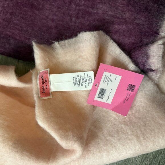 Kate Spade NWT Kate Spade Colorblock Pink Yarn Dyed 80" Scarf Size ONE SIZE - 4 Thumbnail