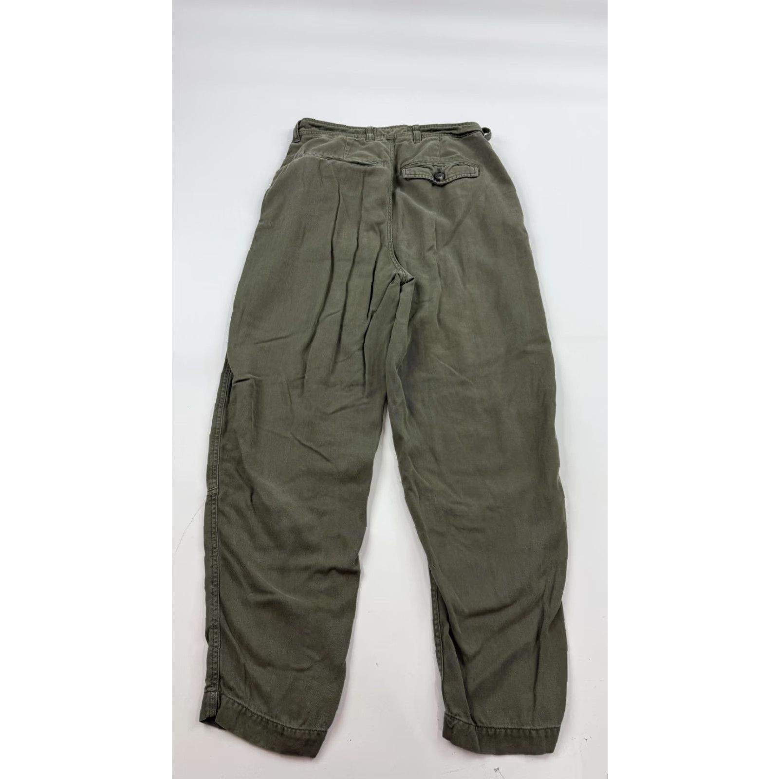 Everlane Everlane Pants Womens 2 Olive Green Tencel Lyocell Utility Soft Tapered Workwear Size 26" / US 2 / IT 38 - 7 Thumbnail