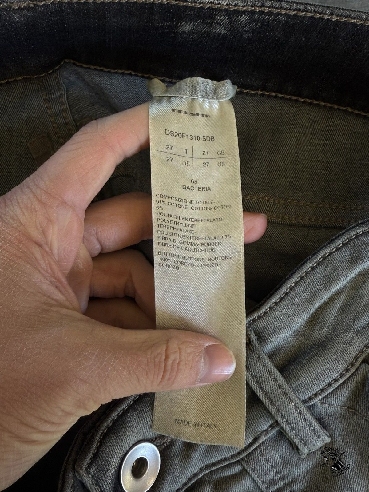 Rick Owens Rick owens denim creatch cargos Size US 27 - 10 Thumbnail