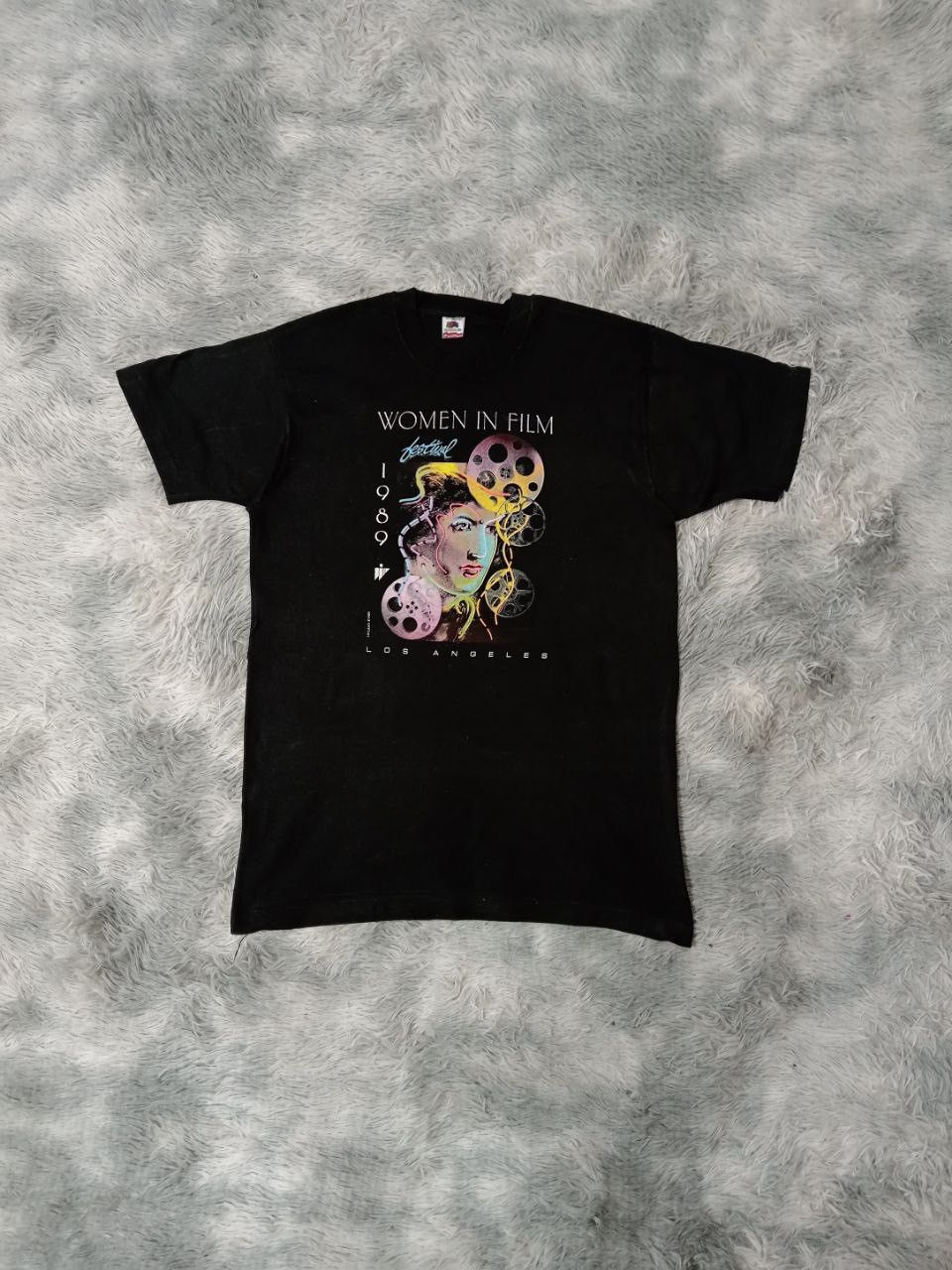 Vintage Vintage 80s Women In Film Festival L.A T Shirt Size US L / EU 52-54 / 3 - 1 Thumbnail