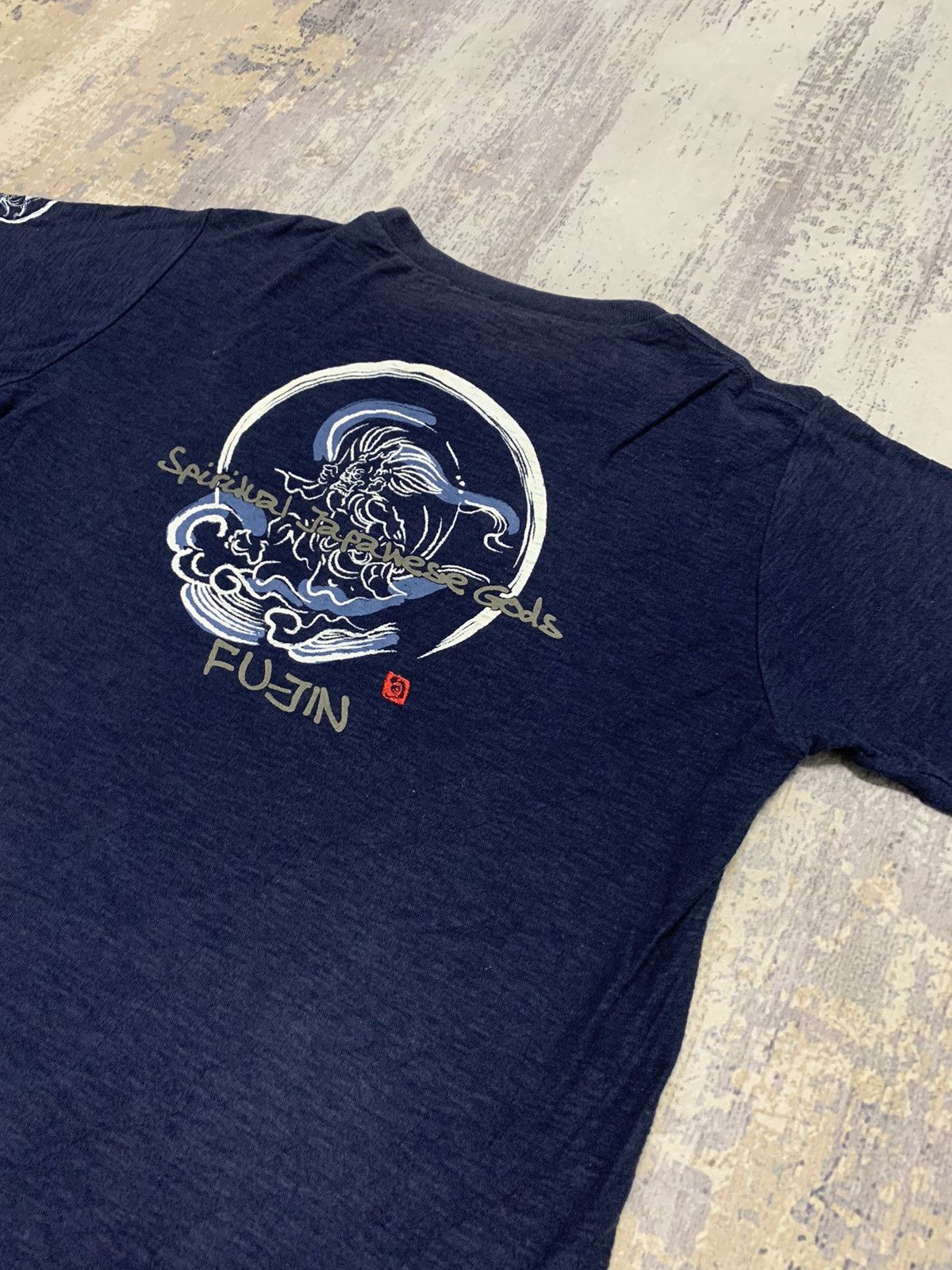 Japanese Brand Fu-jin Japanese Spiritual God Sukajan Shirt Size US M / EU 48-50 / 2 - 7 Thumbnail