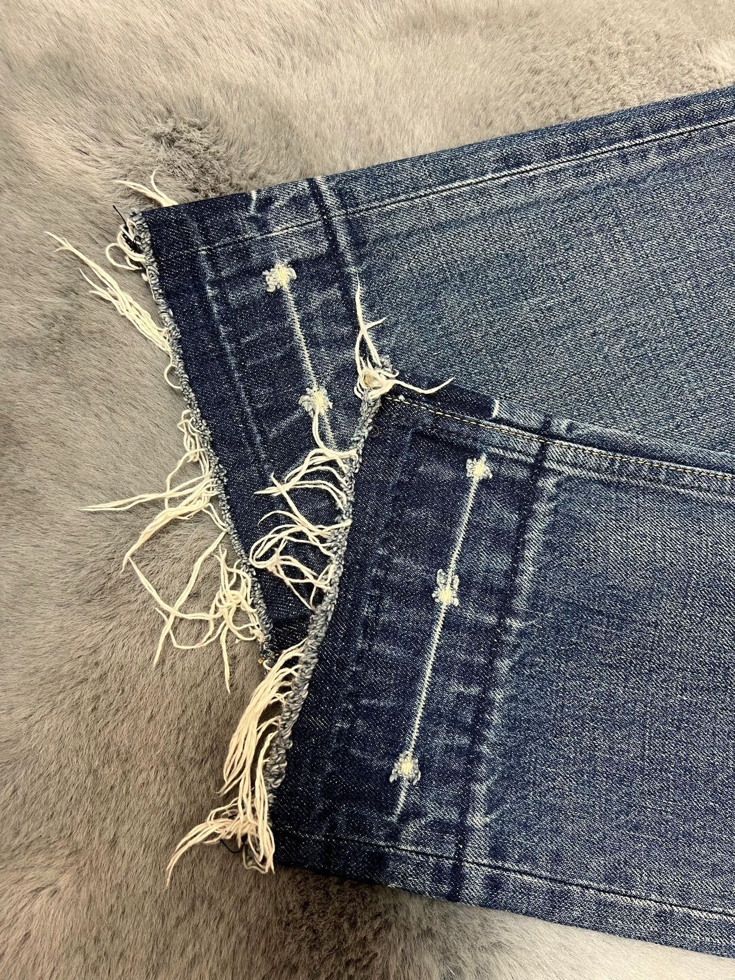 Celine Authentic Celine washed blue straight-leg jeans, Size US 31 - 5 Thumbnail