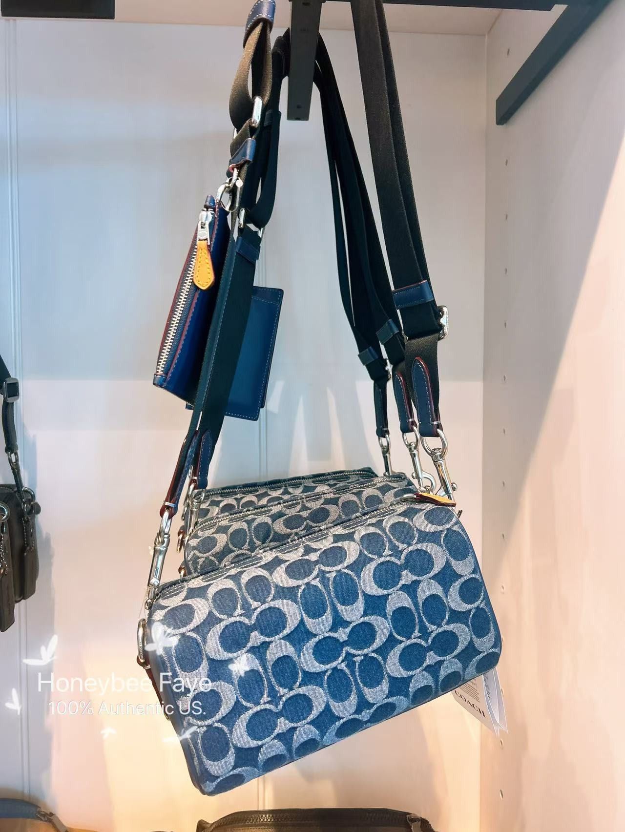 Coach NWT Coach Men’s Axel Crossbody Bag In Signature Denim CY892 Size ONE SIZE - 3 Thumbnail