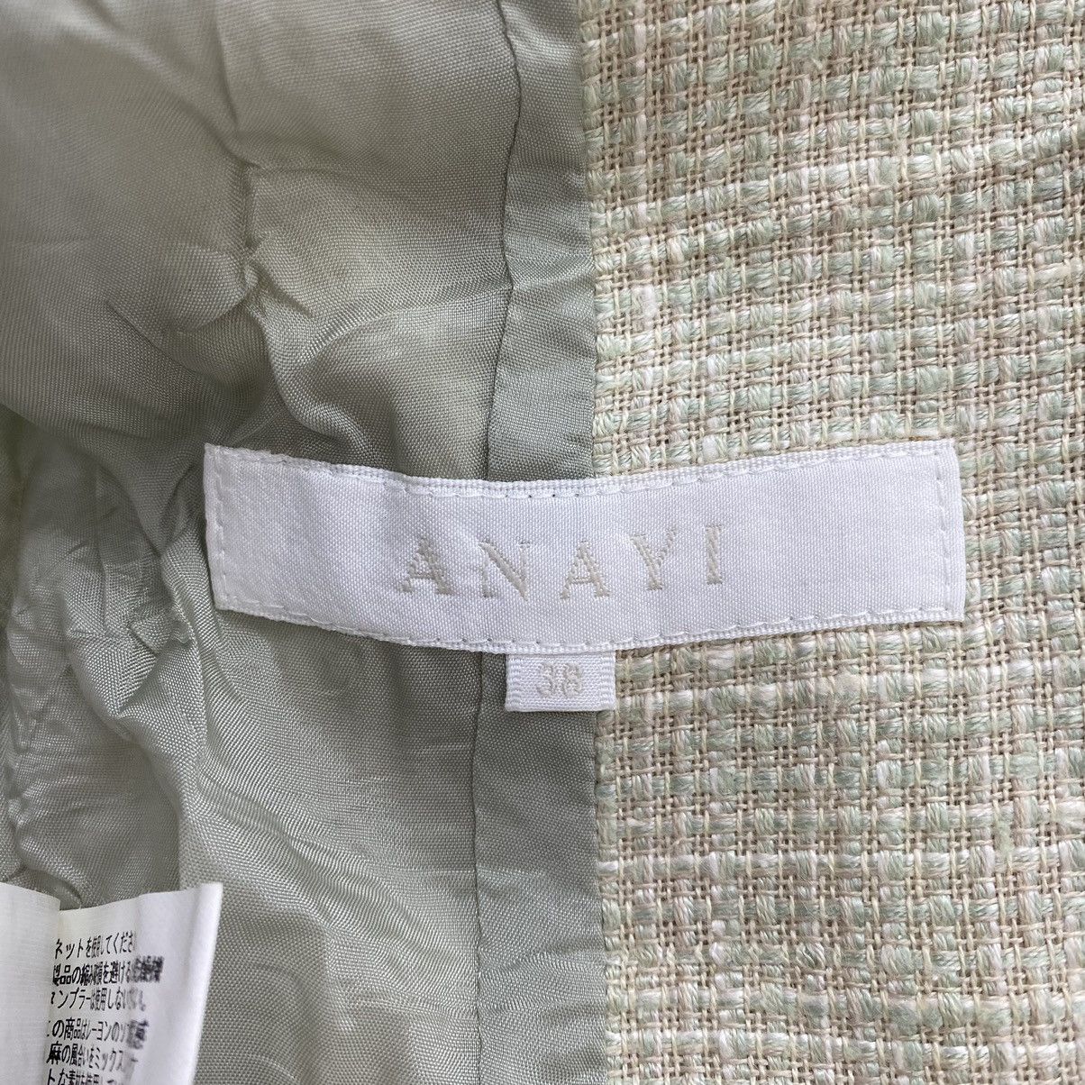 Japanese Brand ANAYI Japanese Brand Check Tartan Tweed Cream Coat Size XS / US 0-2 / IT 36-38 - 4 Thumbnail