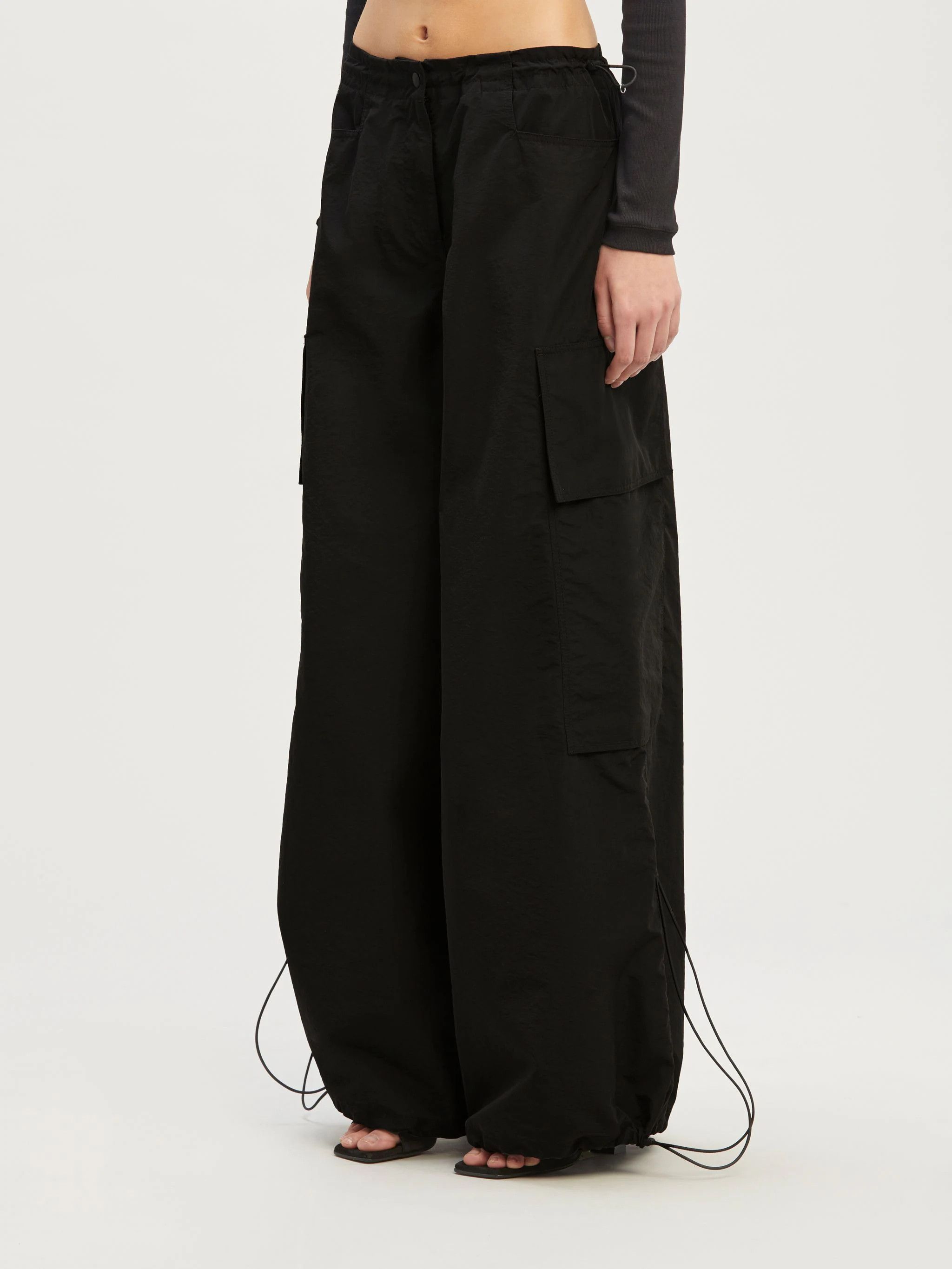 Palm Angels o1s22i1n0824 Parachute Pants in Black Size 28" / US 6 / IT 42 - 4 Thumbnail