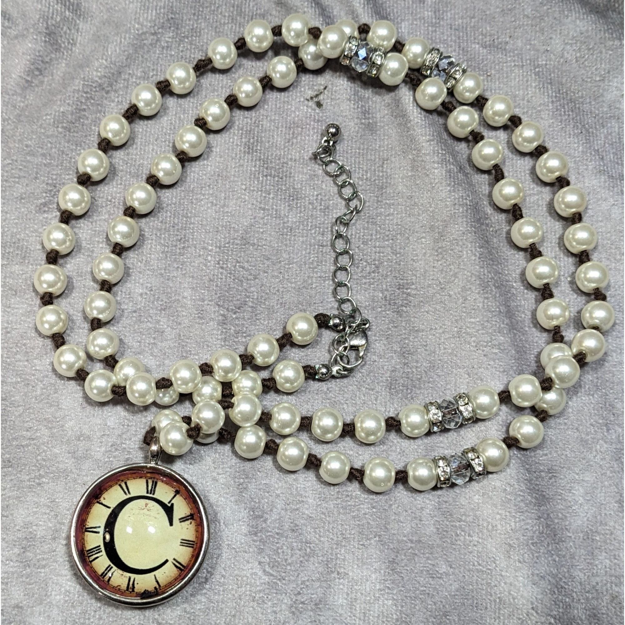 Other Elegant Steampunk Glass Pearl Beaded Pendant Necklace Size ONE SIZE - 6 Thumbnail