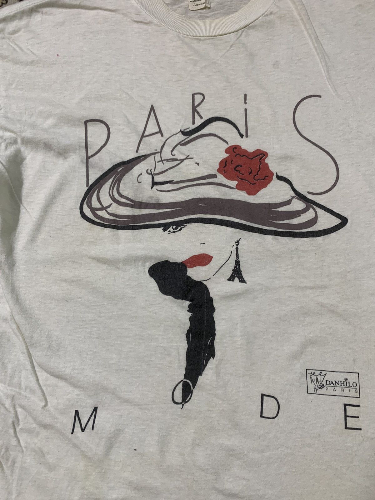 Vintage VINTAGE PARIS TEE Size US L / EU 52-54 / 3 - 4 Thumbnail