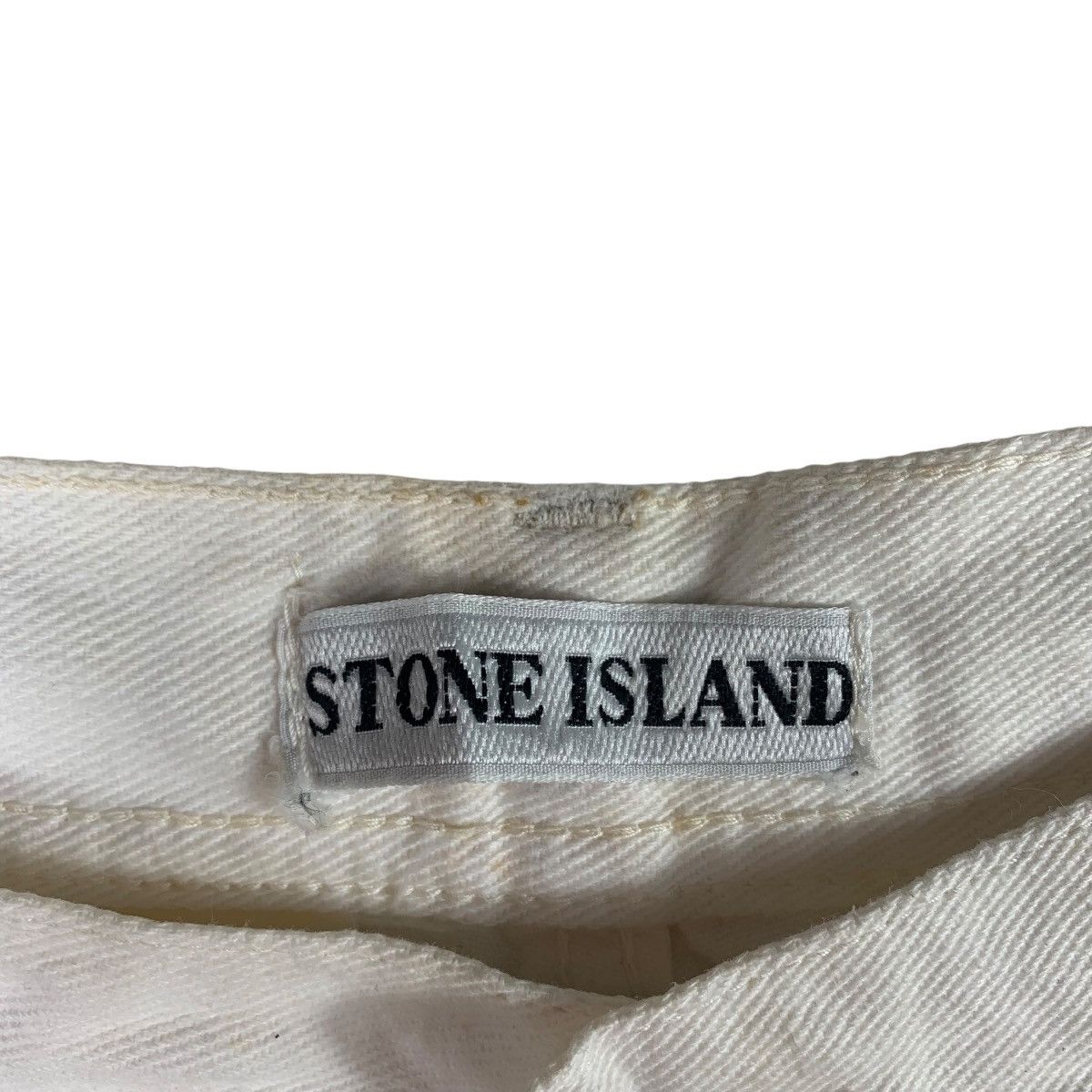Stone Island × Vintage Vintage STONE ISLAND patches white jeans Size 27" / US 4 / IT 40 - 3 Thumbnail