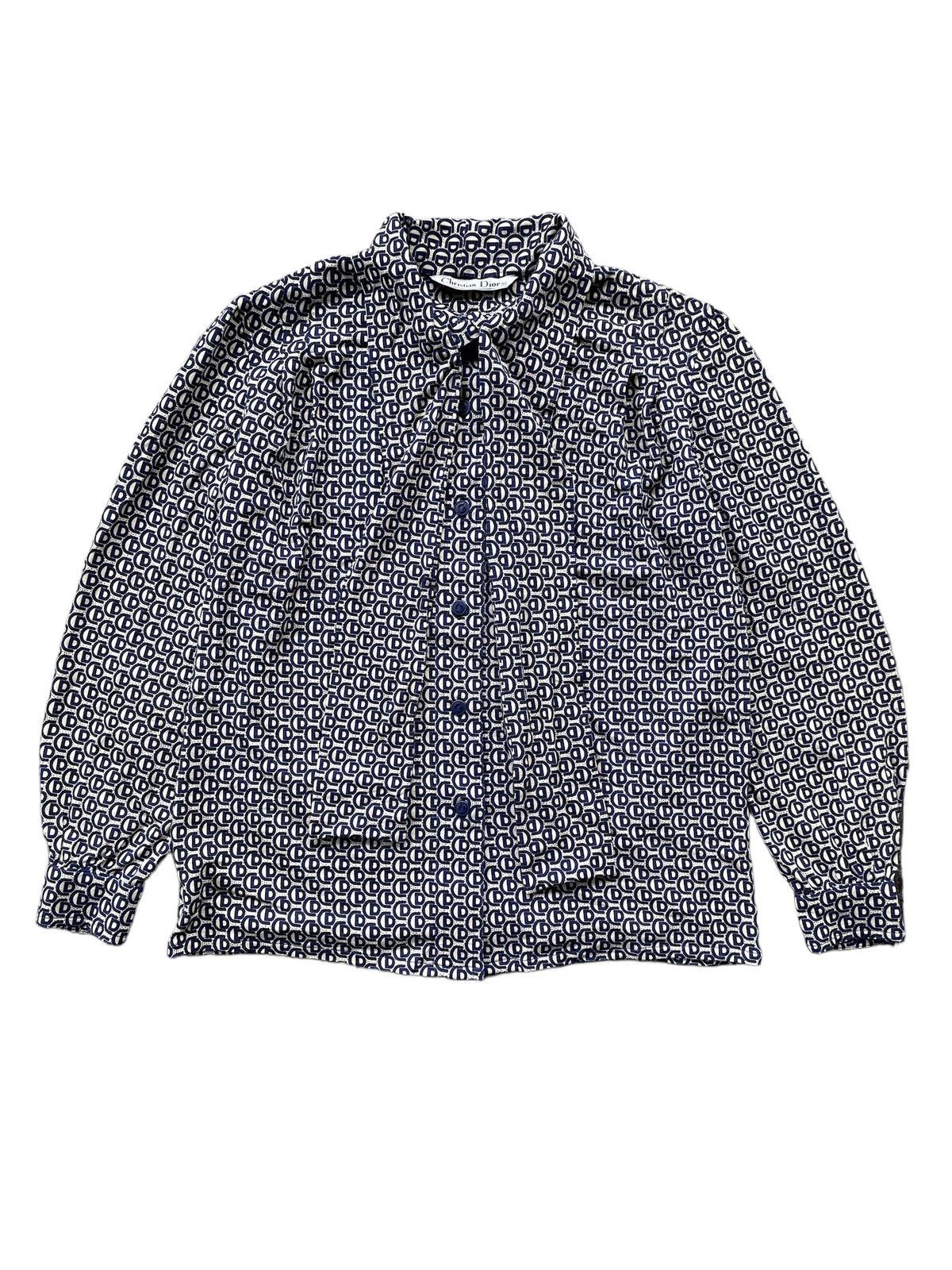 1990s Dior Monogram Wool Blouse