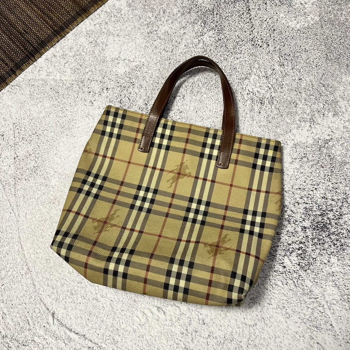 Burberry Burberry Leather Tote Bag Womens Made In Italy Size ONE SIZE - 1 Thumbnail