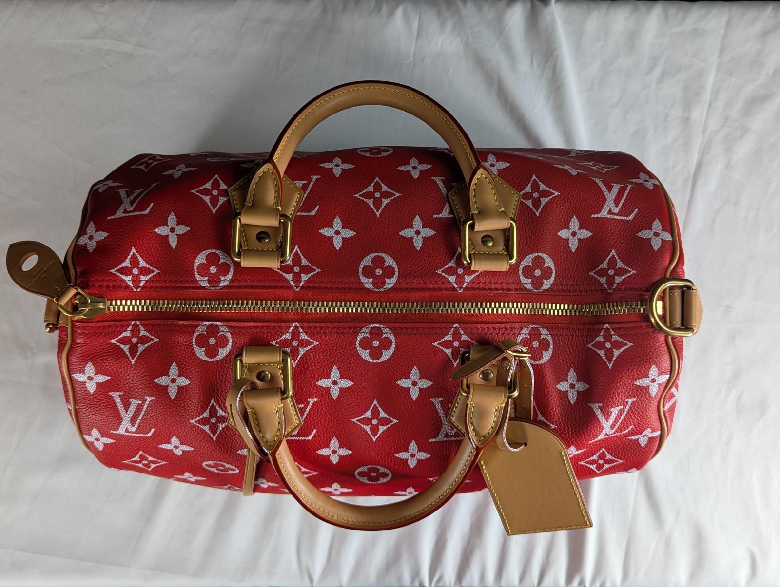 Louis Vuitton Louis Vuitton P9 Speedy Bandouliere 40 in Red Size ONE SIZE - 6 Thumbnail