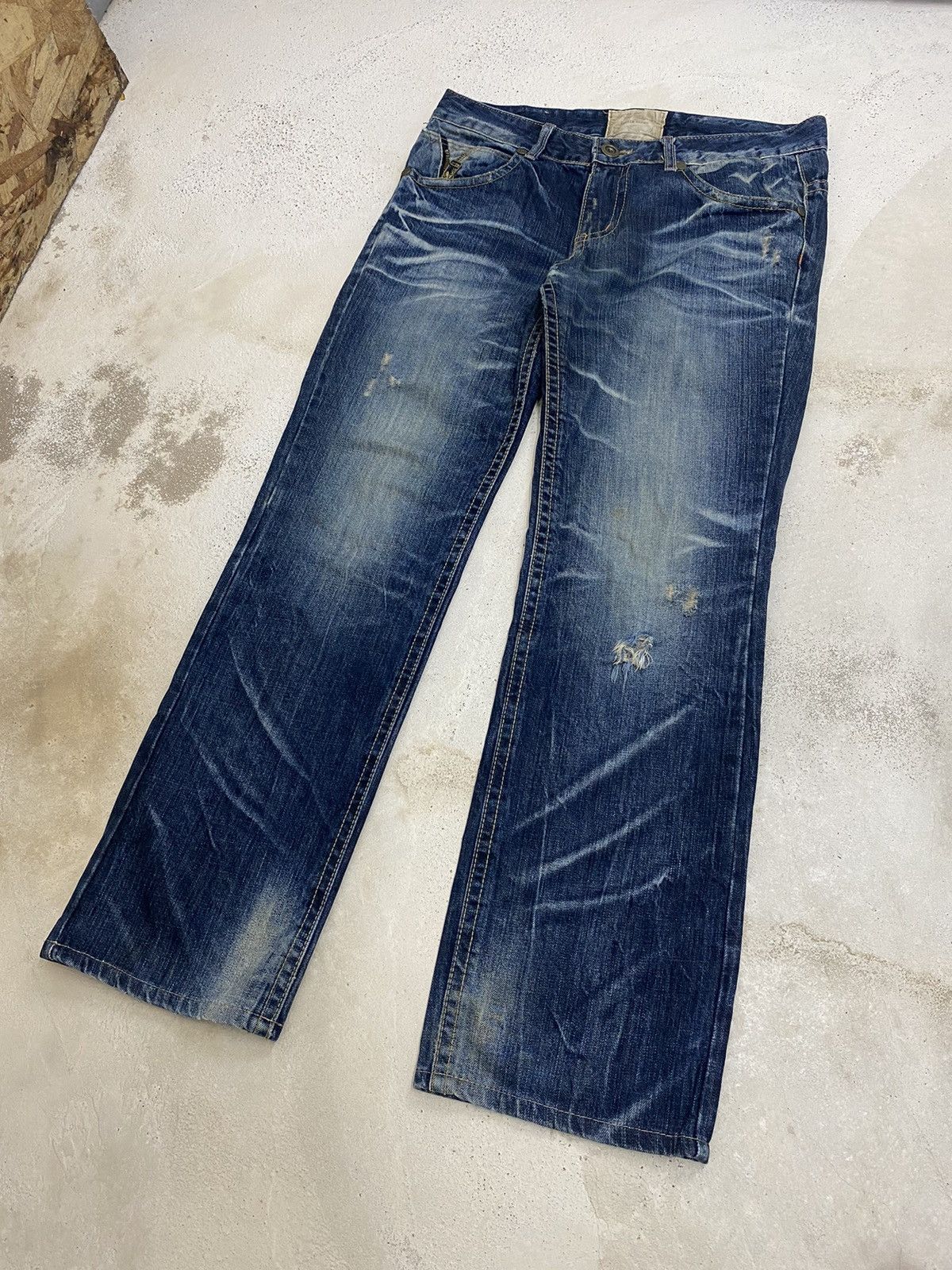 If Six Was Nine × Japanese Brand × Le Grande Bleu (L.G.B.) Lolita Japan Yoshimoto Nara Whisker Washed Zipper Pocket Size US 34 / EU 50 - 3 Thumbnail