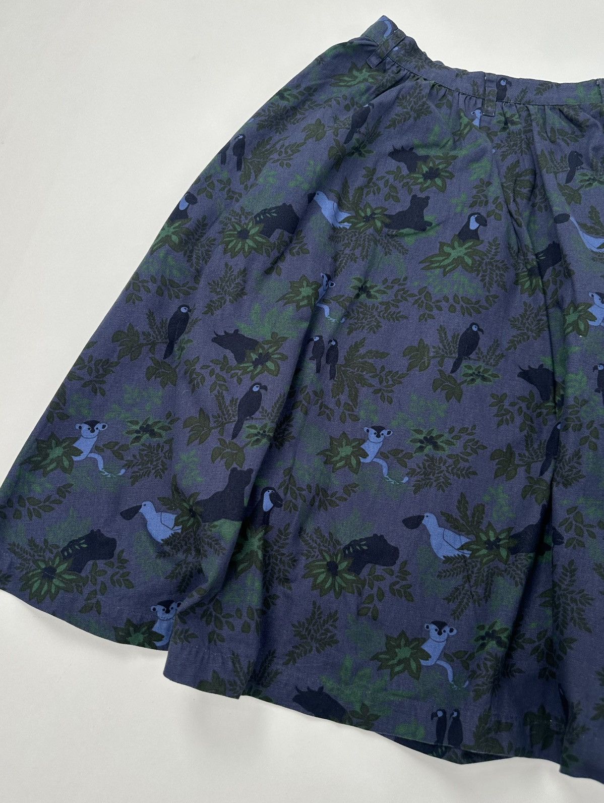 Issey Miyake × Ne-Net Ne-net - Issey Miyake - Jungle Pattern Midi Skirt Size 27" / US 4 / IT 40 - 7 Thumbnail