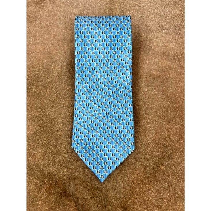 Ermenegildo Zegna Ermenegildo Zegna Ovals Silk Tie Geometric Made in Italy Size ONE SIZE - 1 Thumbnail
