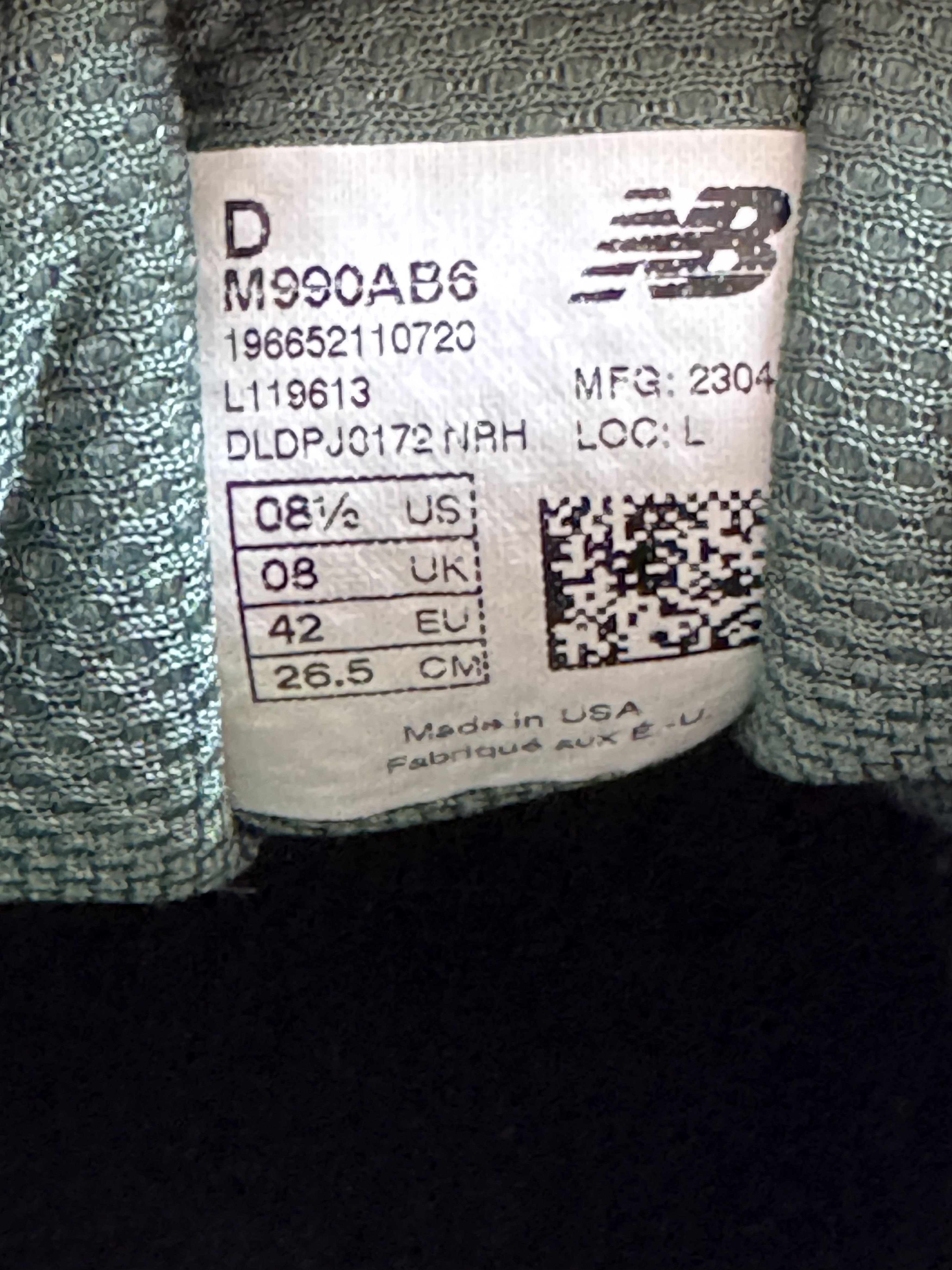Action Bronson × New Balance New Balance Action Bronson 990v6 USA Baklava M990AB6 990 993 Size US 8.5 / EU 41-42 - 7 Thumbnail