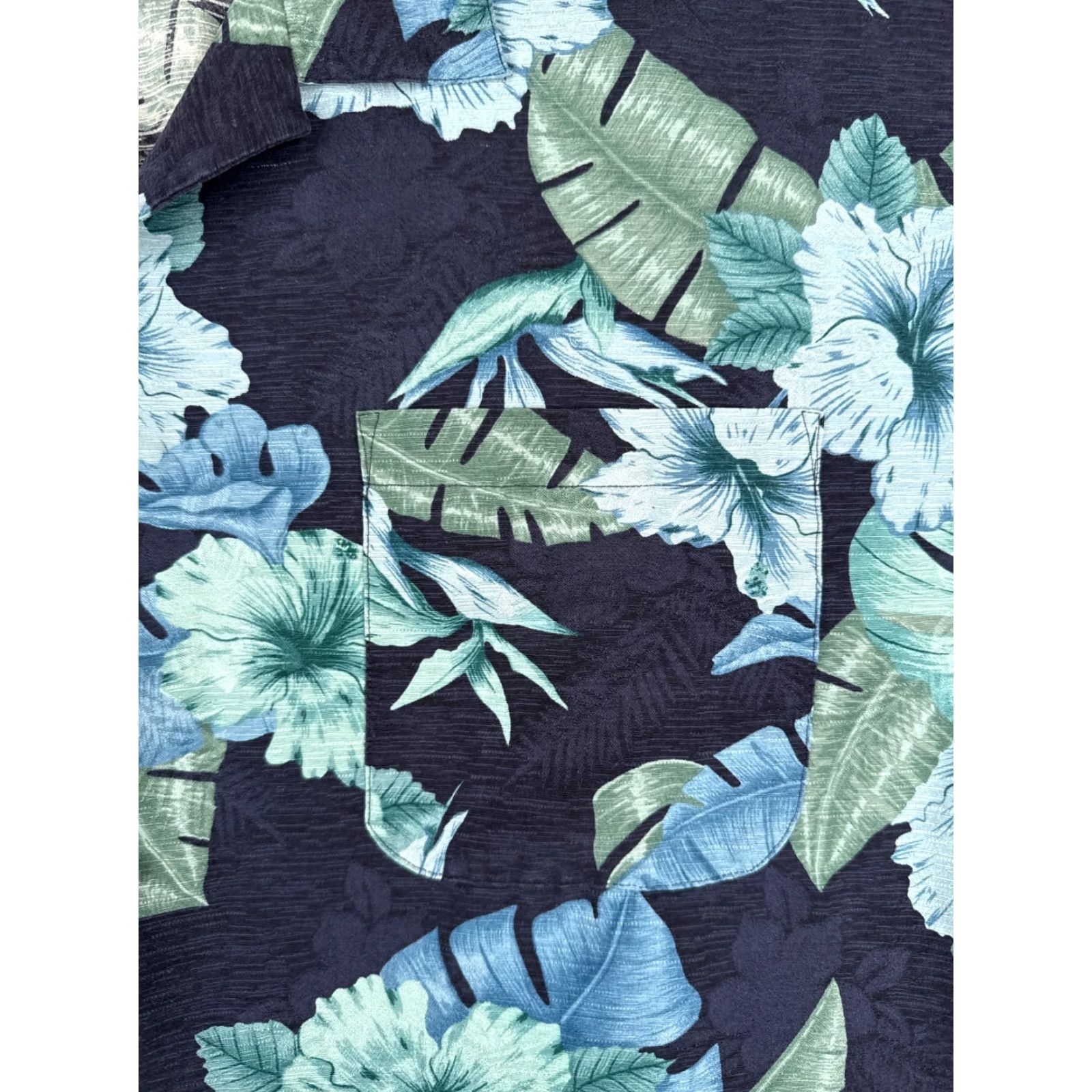 Vintage VINTAGE Original Island Sport Shirt Men Blue Floral 2XL Silk Hawaiian Pocket Short Sleeve Size US XXL / EU 58 / 5 - 6 Thumbnail